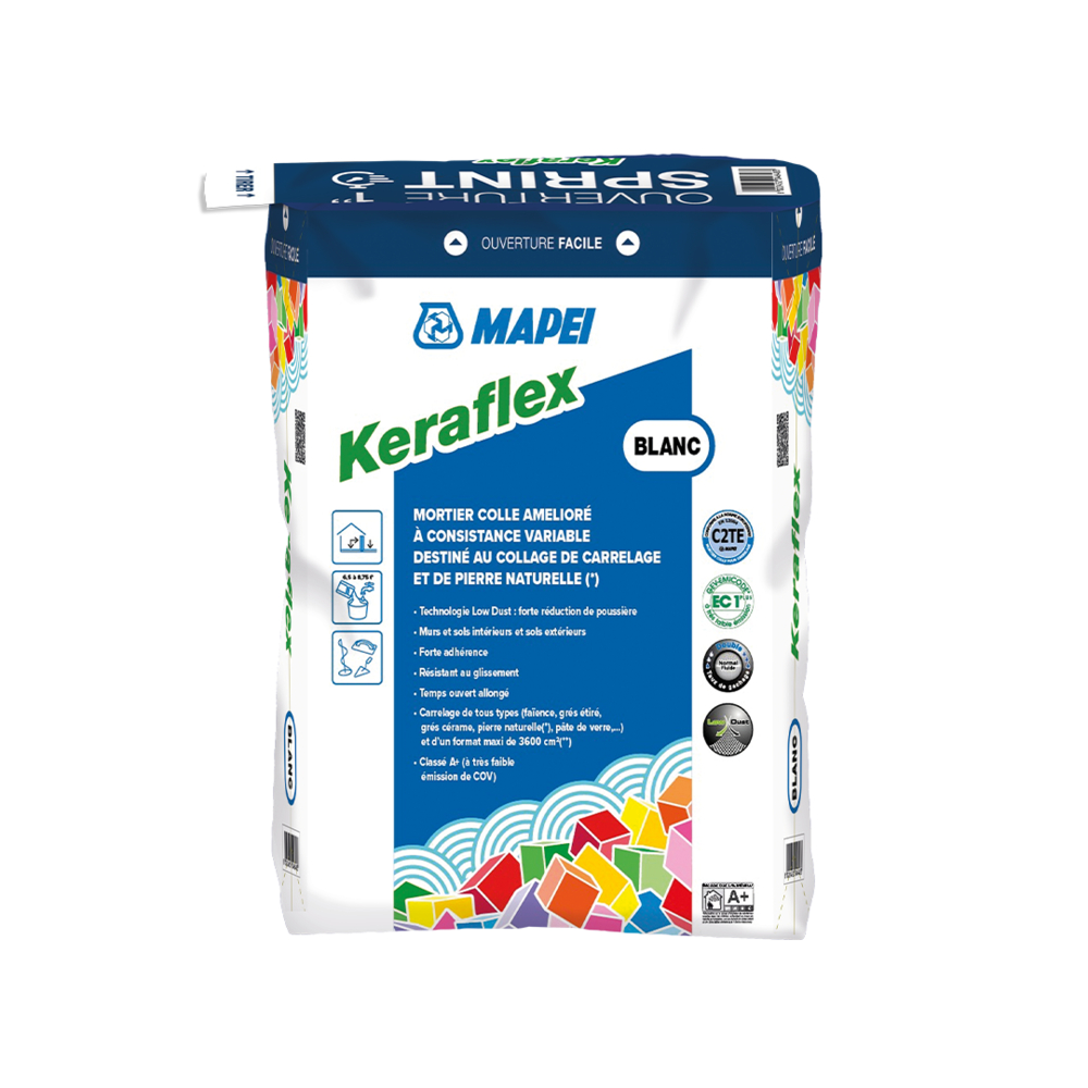 Mortiers colles améliorés C2 KERAFLEX GRIS ALUPACK 4 X 5 KG - MAPEI - 1191345AFR