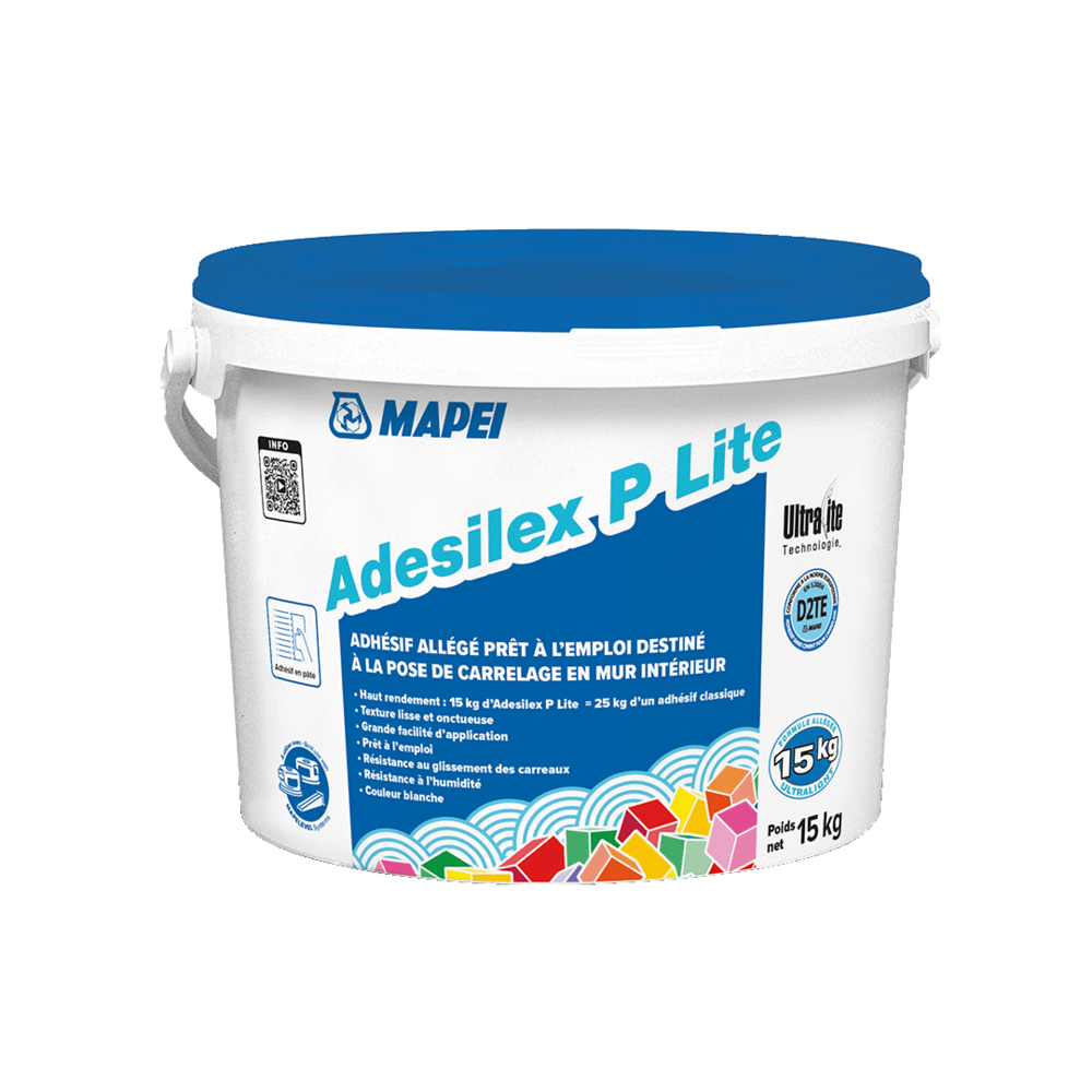 Adhésifs améliorés D2 ADESILEX P LITE SEAU 15 KG - MAPEI - 1195615