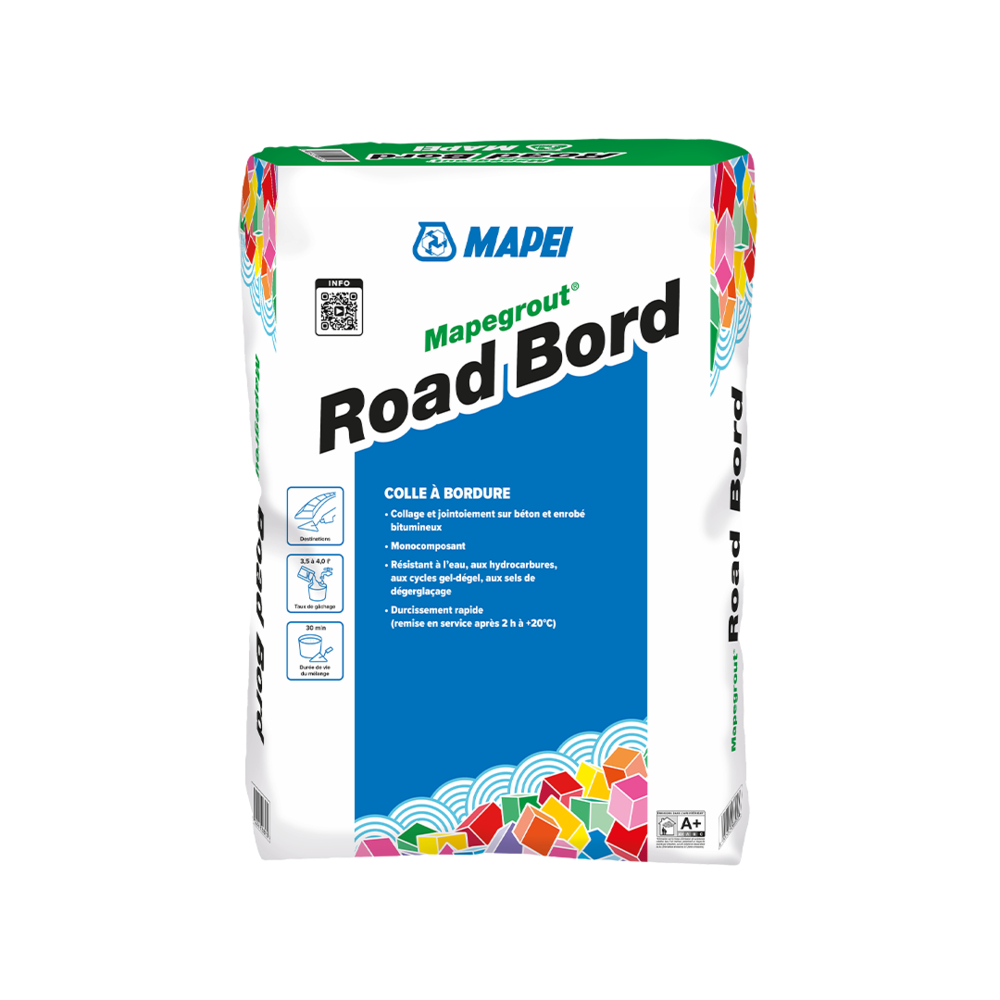 Mortier pour collage des îlots et bordures MAPEGROUT ROAD BORD SAC 25 KG - MAPEI - 1371325