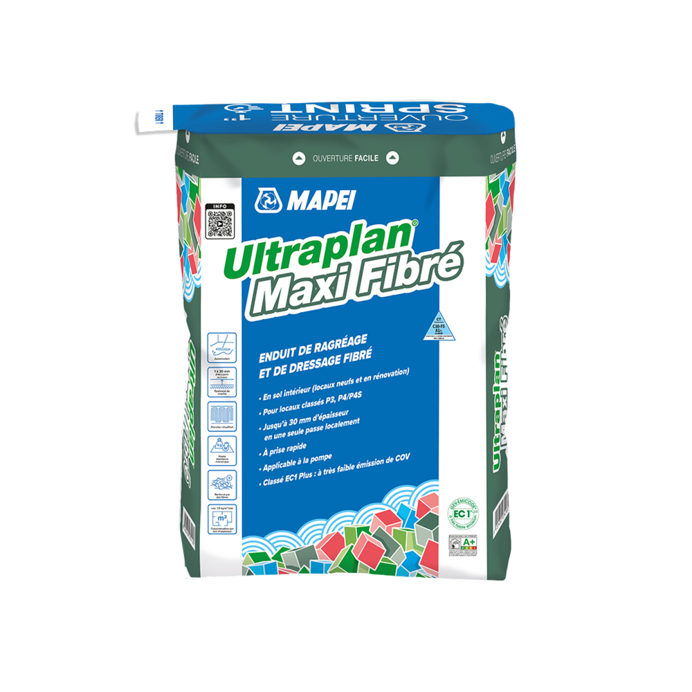 Ragréages autolissants P4S/P4SR ULTRAPLAN MAXI FIBRE SAC 25 KG - MAPEI - 1490025