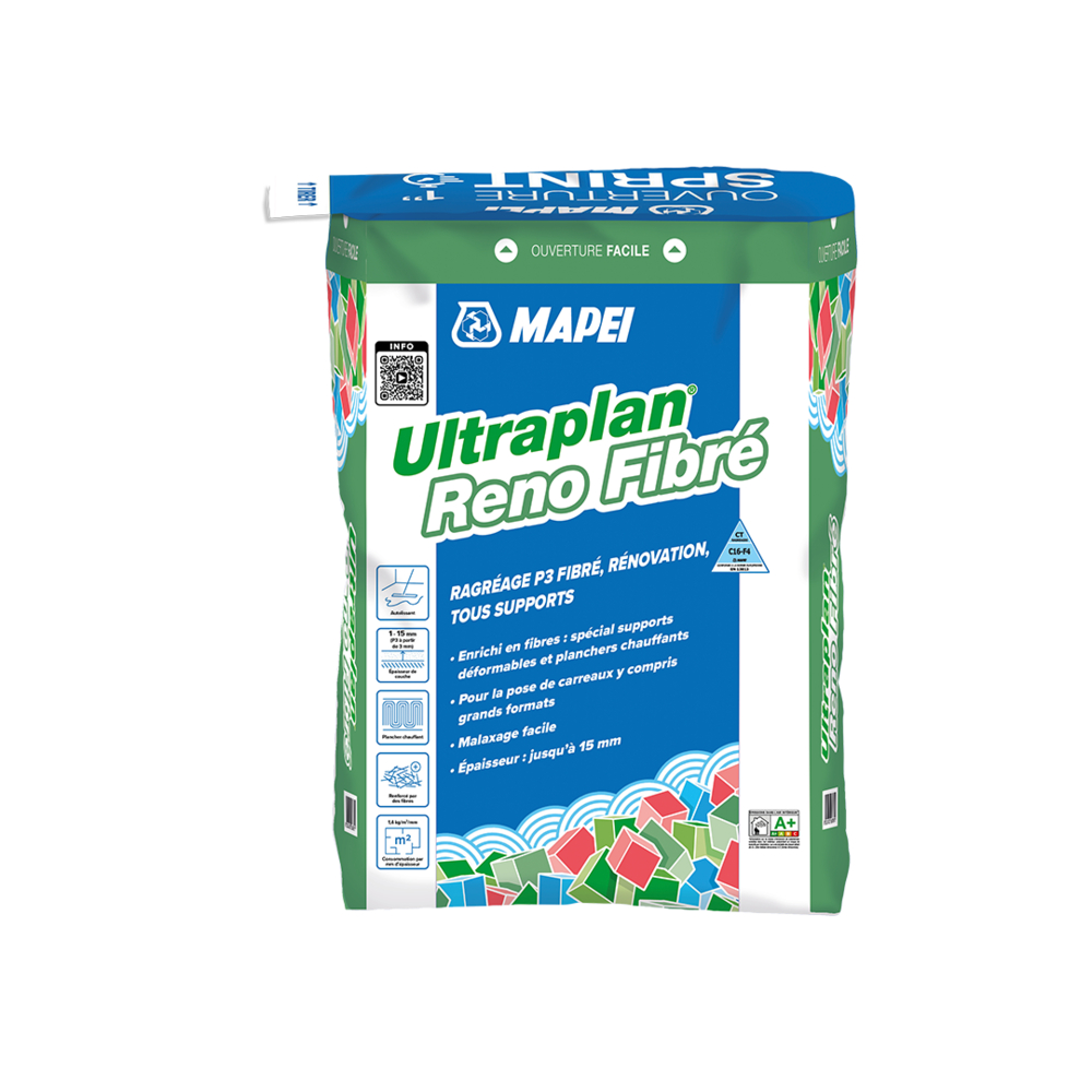 Ragréages autolissants P3 ULTRAPLAN RENO FIBRE SAC 25 KG - MAPEI - 1495825