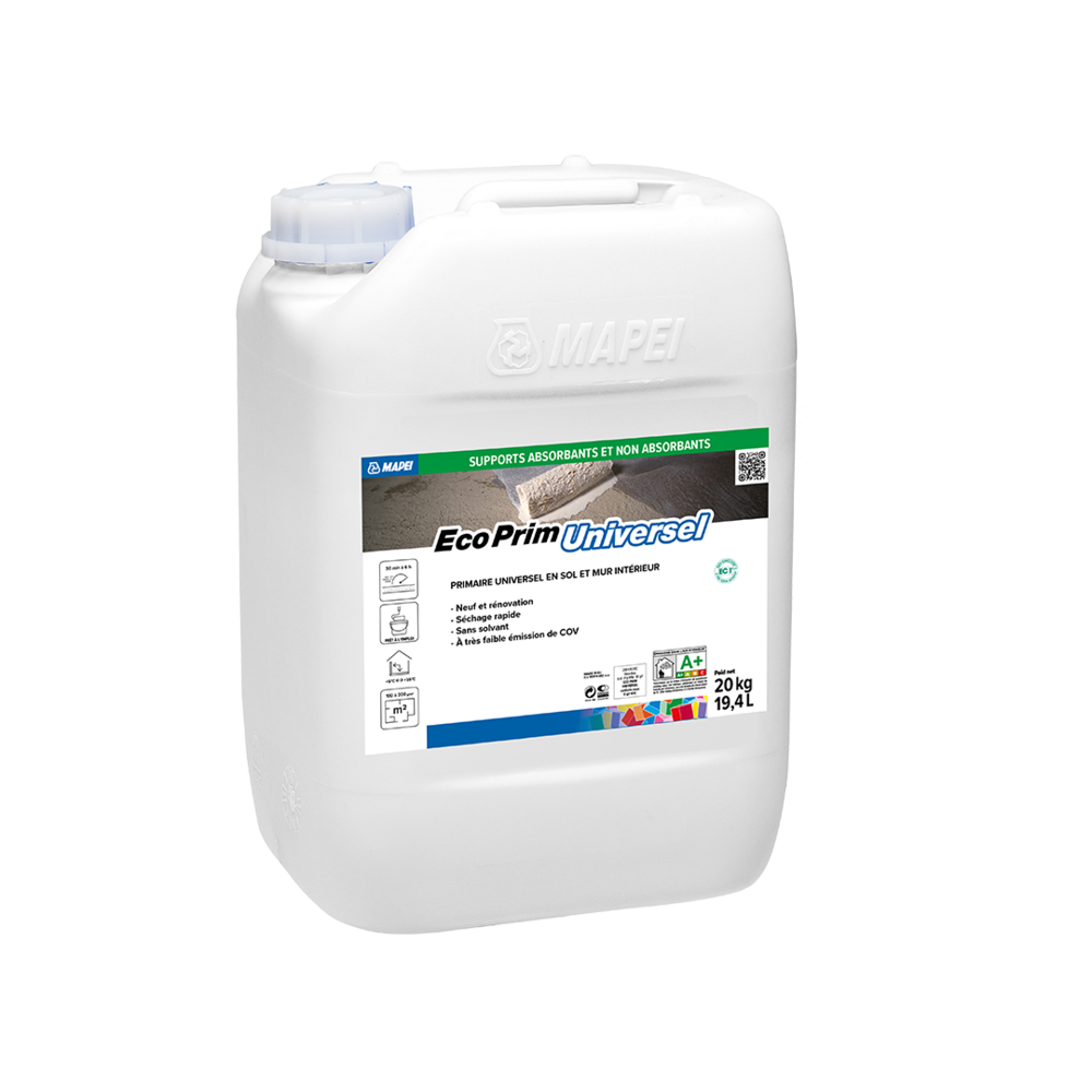 Primaires monocomposant ECO PRIM UNIVERSEL BIDON 5 KG - MAPEI - 1558805