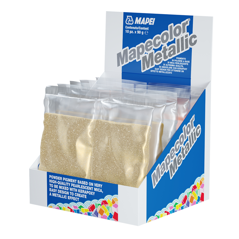 Joints hautes performances base époxy MAPECOLOR METALLIC SAHARA CARTON 10 X 90 GR - MAPEI - 3DM083131