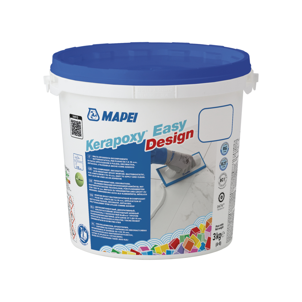 Joints hautes performances base époxy KERAPOXY EASY DESIGN 114 ANTHRACITE UNIT 3 KG - MAPEI - 5KB011403