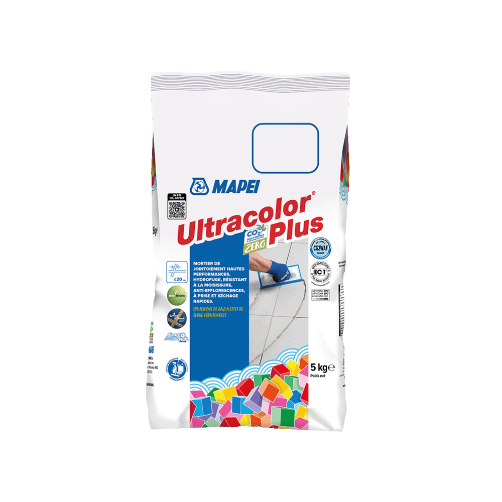 Joint hautes performances base ciment ULTRACOLOR PLUS 130 JASMIN ALUPACK 5 KG - MAPEI - 6013045A