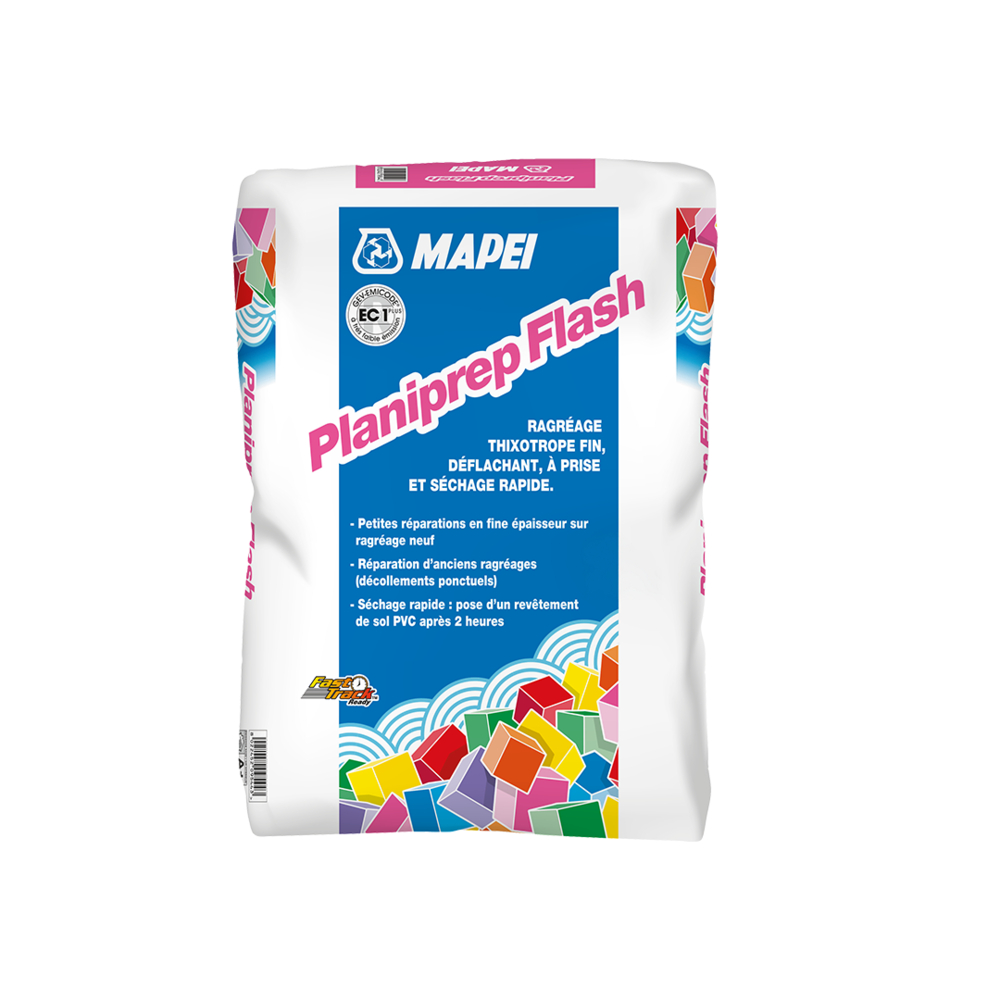 Ragréages pour nivellement et réparation PLANIPREP FLASH SEAU 10 KG (2 X 5 KG) - MAPEI - 7347310
