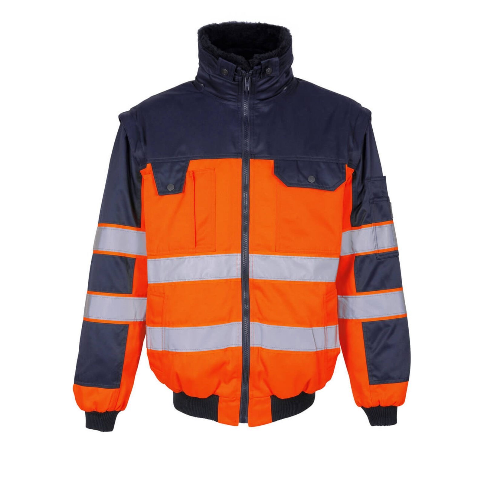 Veste pilote SAFE IMAGE Hi-vis Orange/Marine MASCOT - 00920-660-141