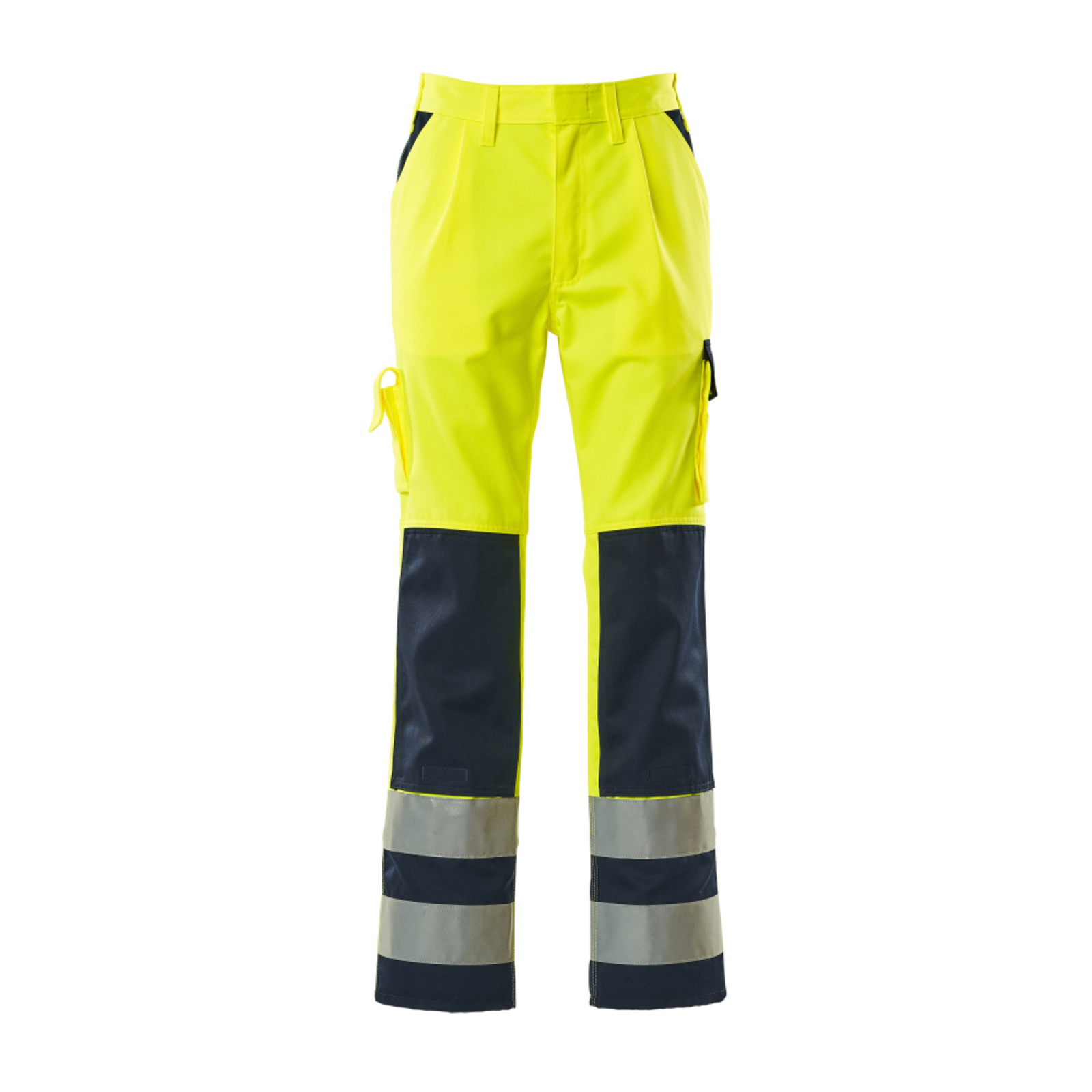 Pantalon avec poches genouillères SAFE COMPETE Hi-vis Jaune/Marine Entrejambe 76cm MASCOT - 07179-470-171