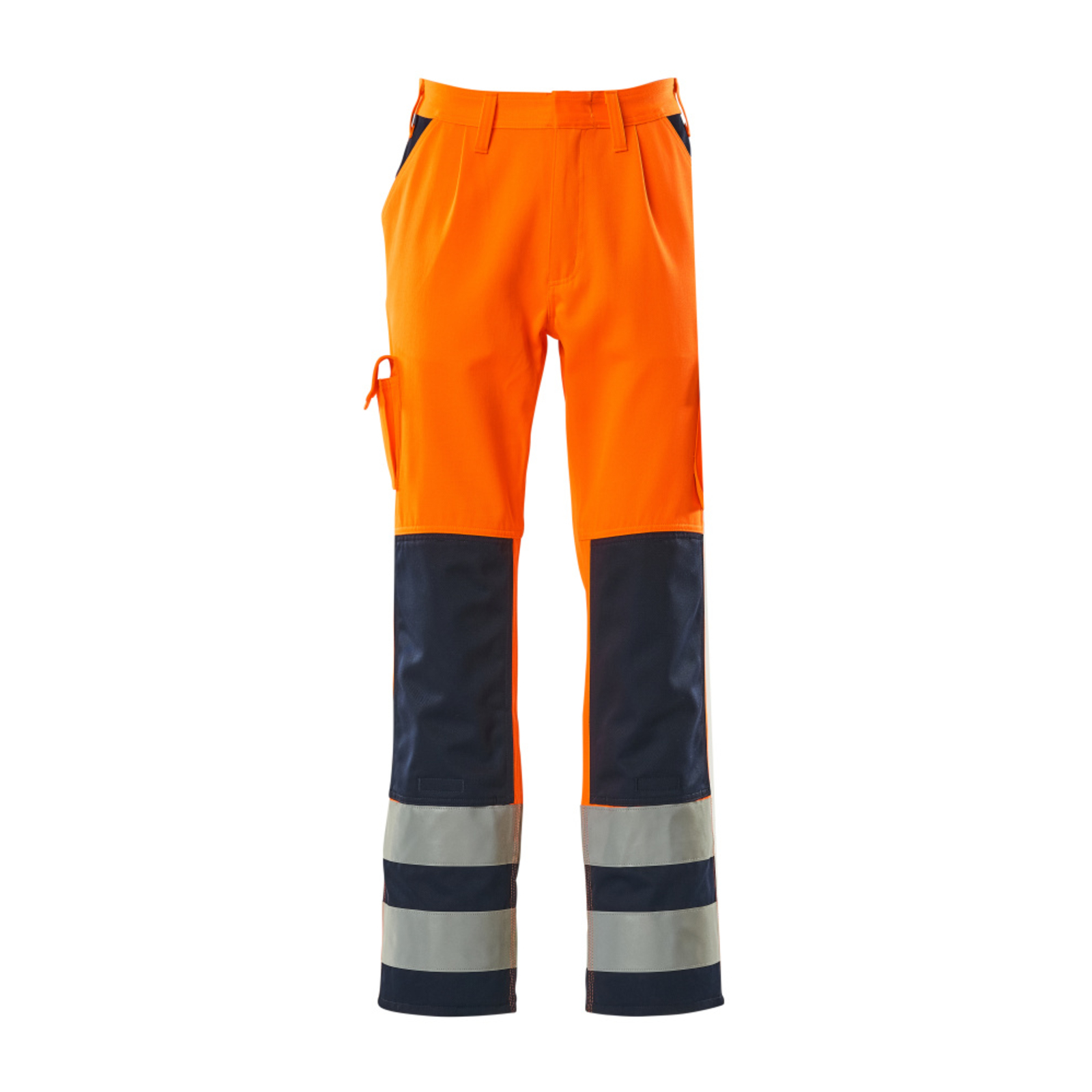 Pantalon avec poches genouillères SAFE COMPETE Hi-vis Orange/Marine MASCOT - 07179-860-141