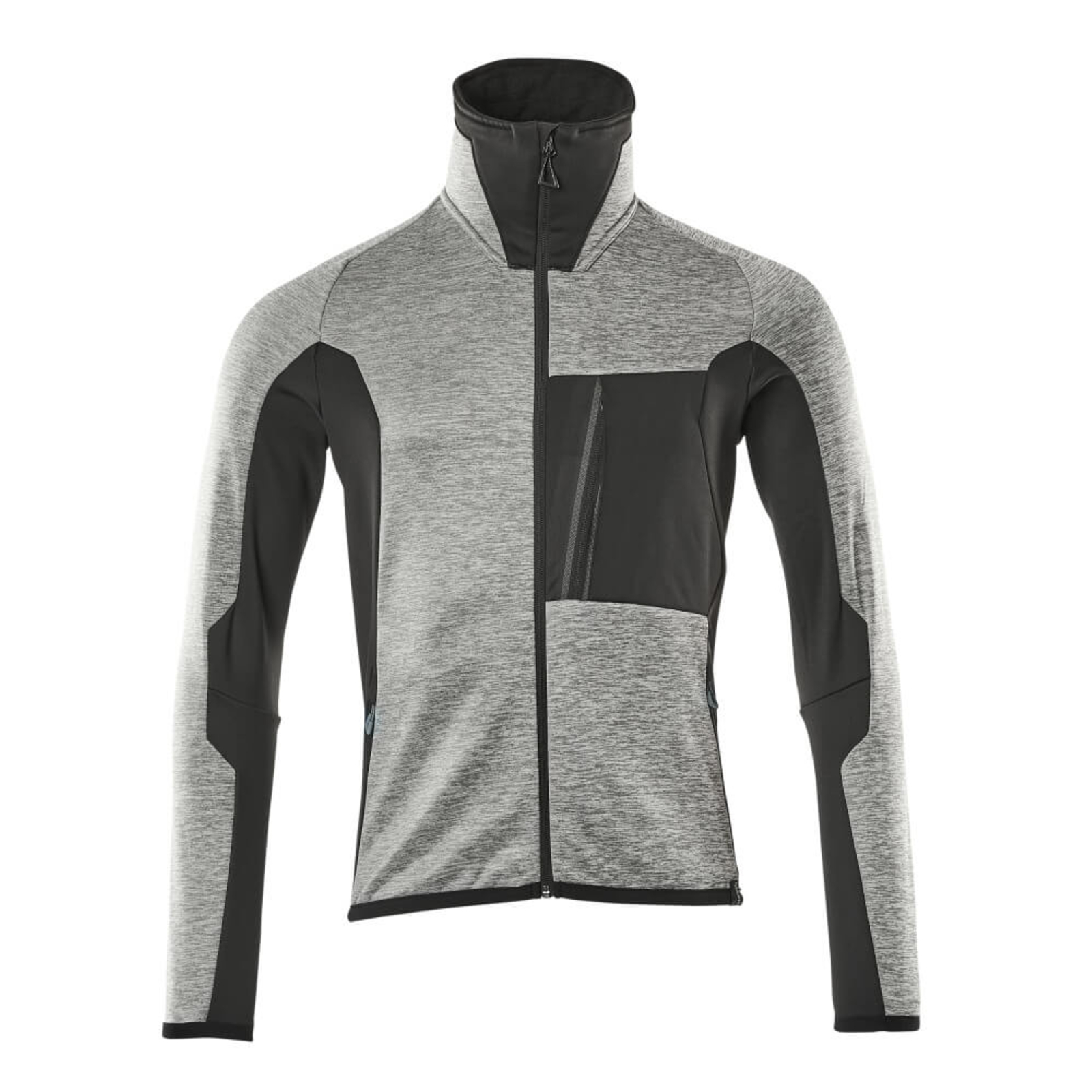 Pull polaire zippé ADVANCED Gris chiné/Noir MASCOT - 17103-316-0809