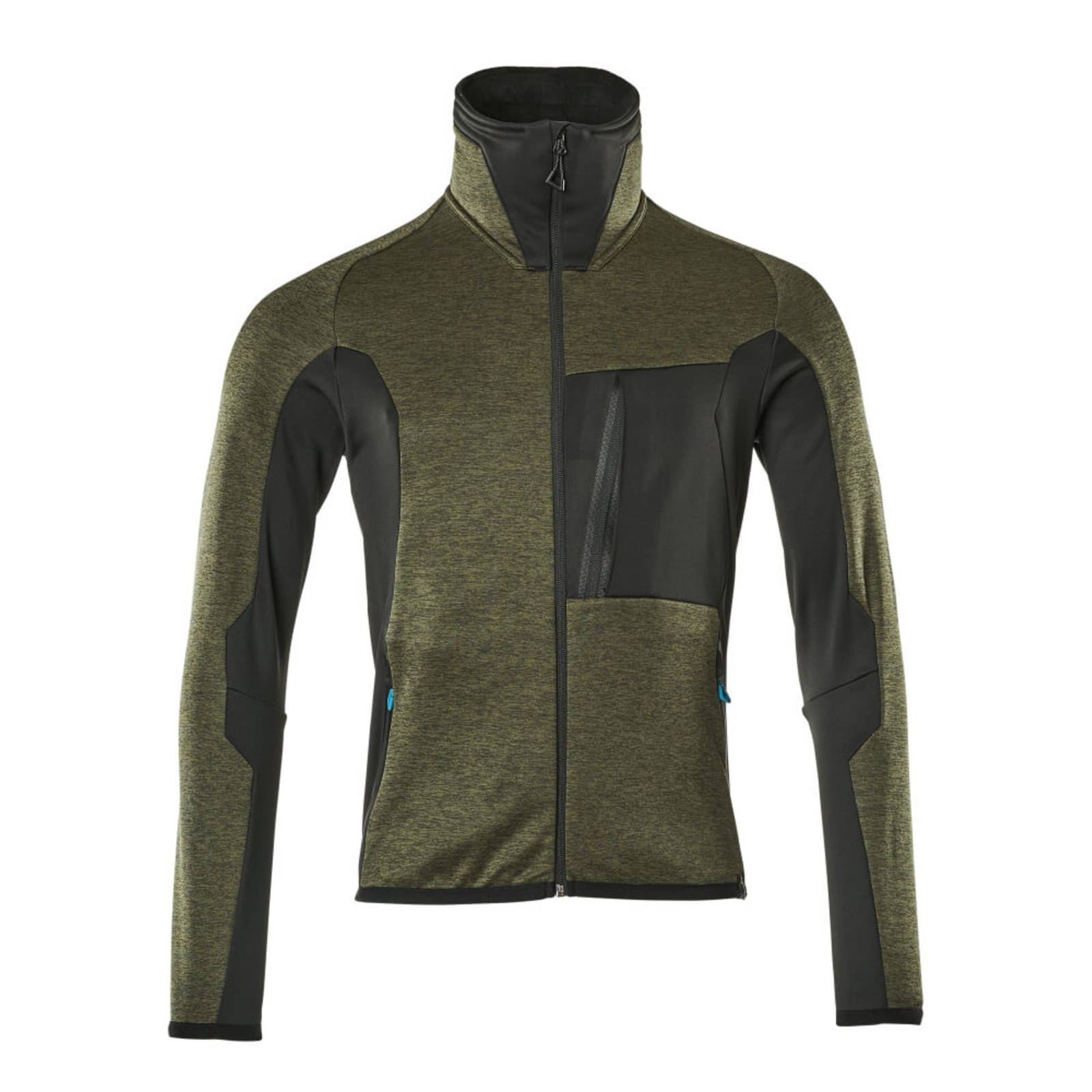 Pull polaire zippé ADVANCED Vert foncé/Noir MASCOT - 17103-316-3309