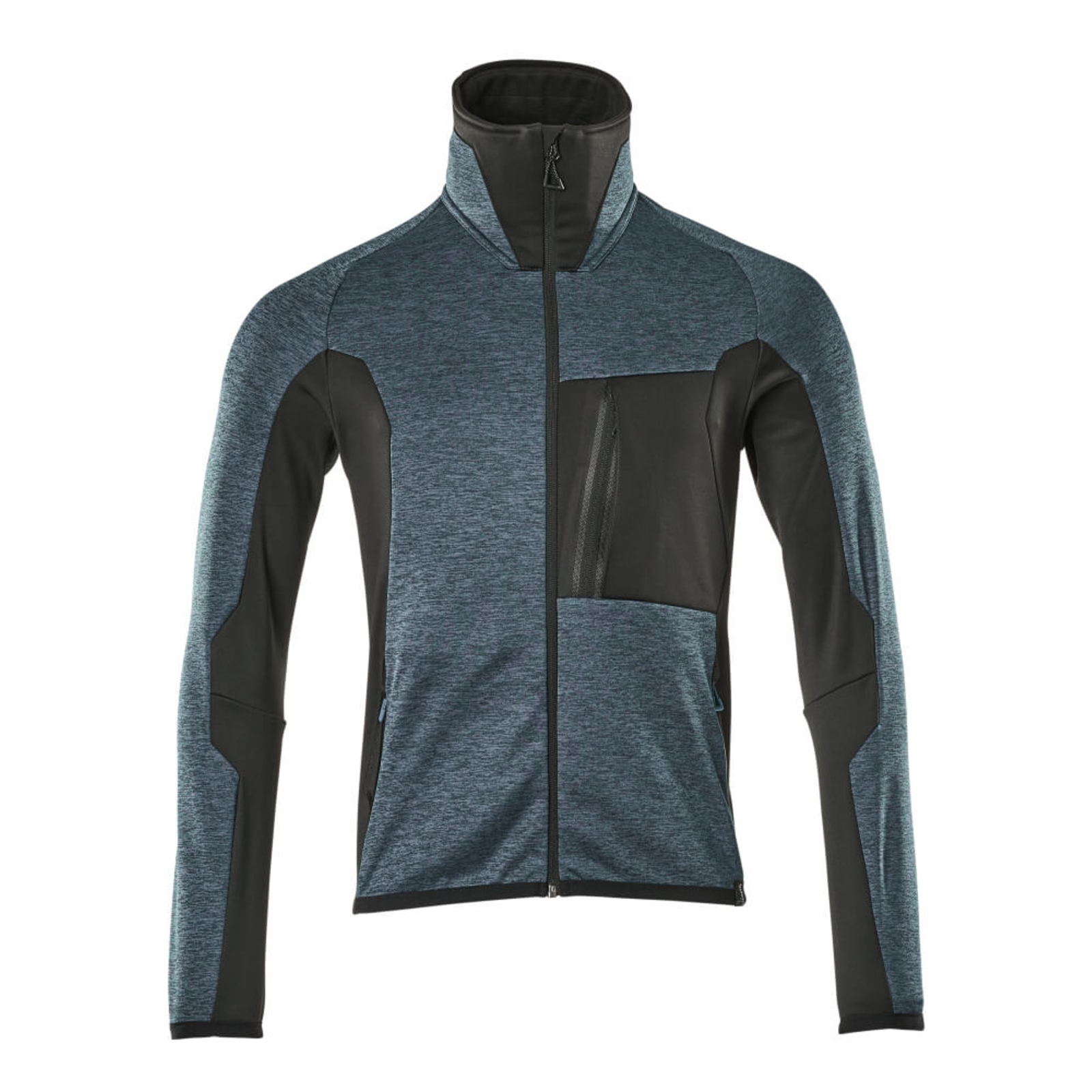 Pull polaire zippé ADVANCED Bleu pétrole foncé/Noir MASCOT - 17103-316-4409