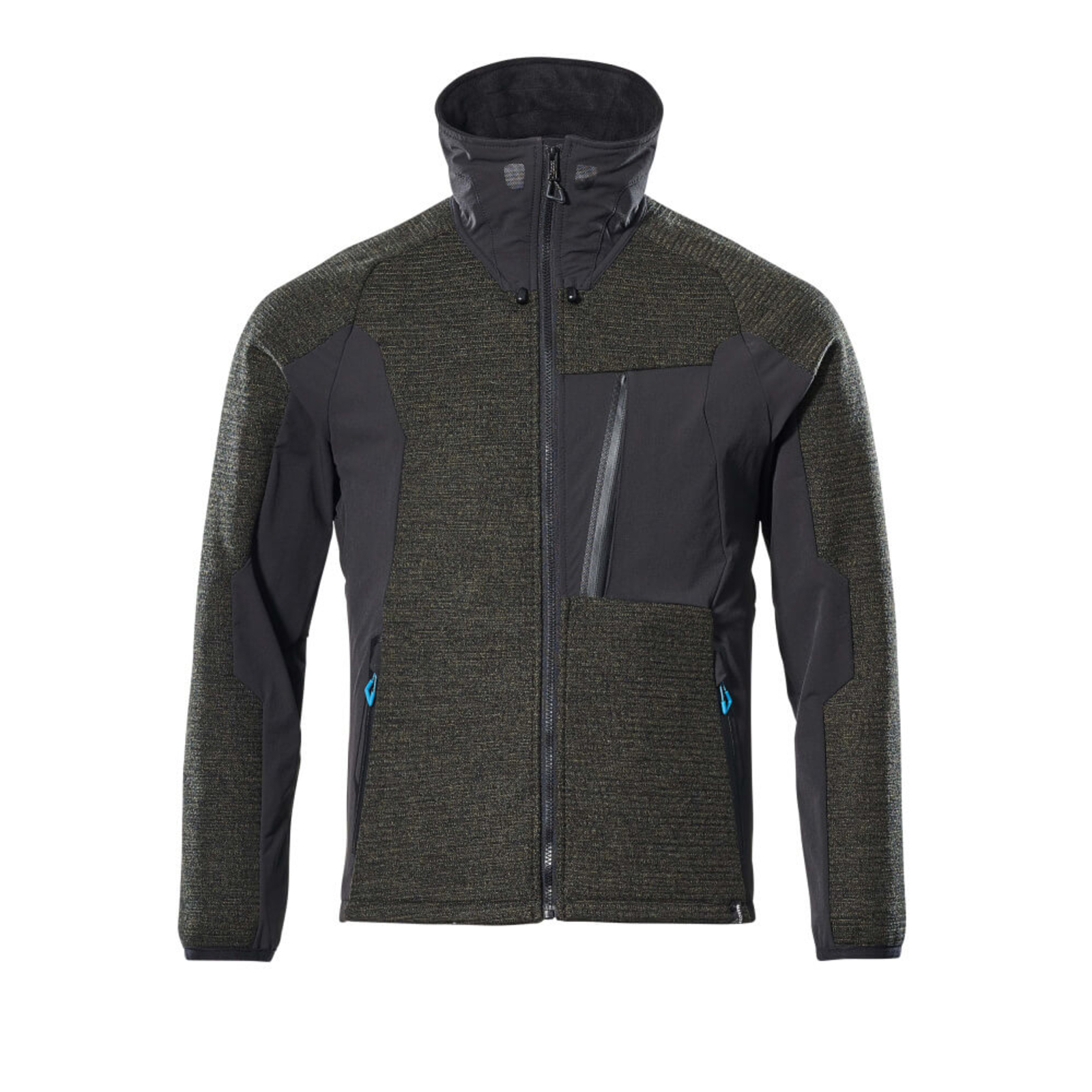 Veste tricot zippé ADVANCED Vert foncé/Noir MASCOT - 17105-309-3309