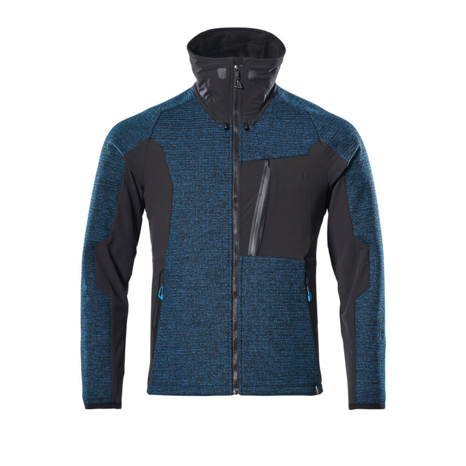 Veste tricot zippé ADVANCED Bleu pétrole foncé/Noir MASCOT - 17105-309-4409