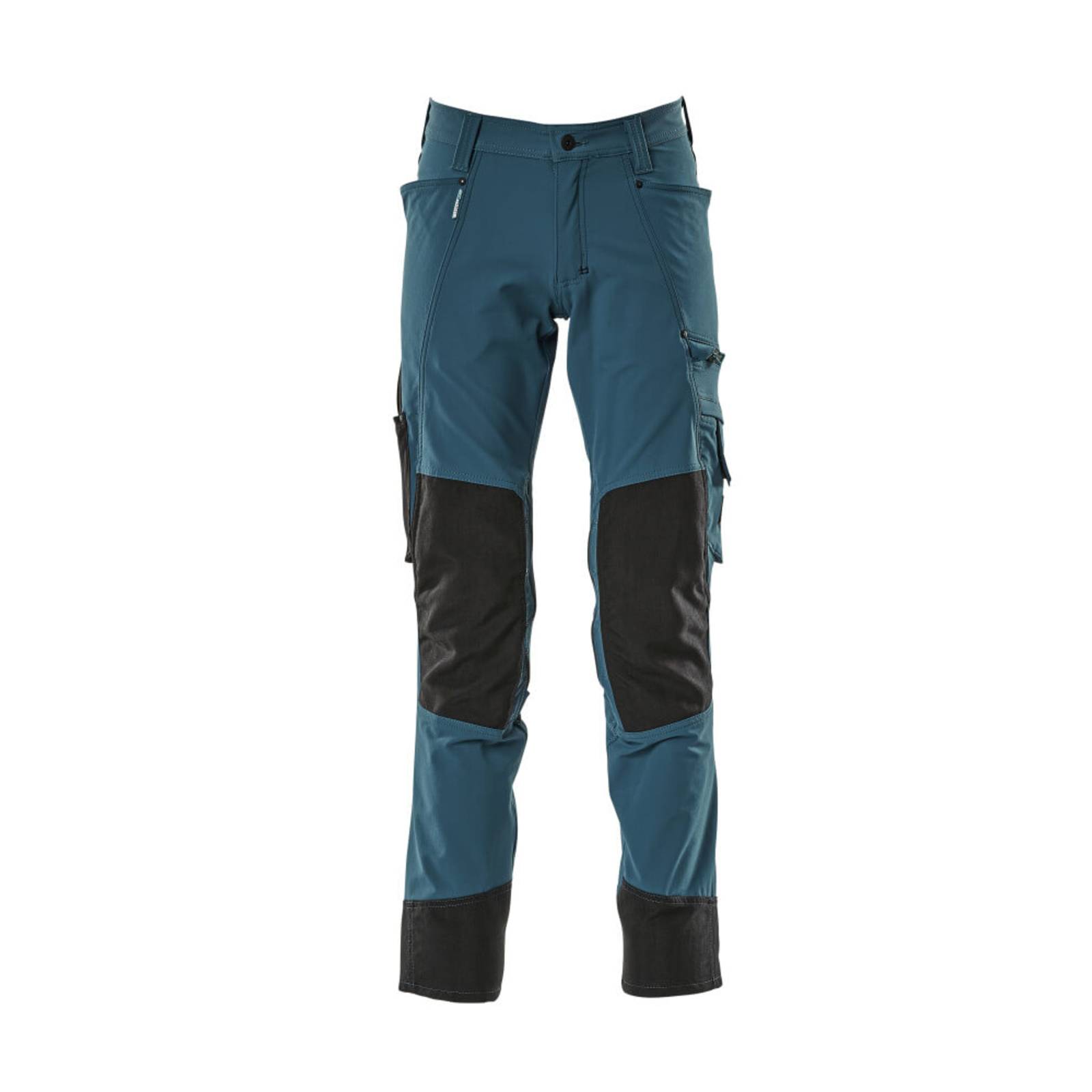 Pantalon avec poches genouillères ADVANCED Bleu pétrole foncé Entrejambe 76cm MASCOT - 17179-311-44