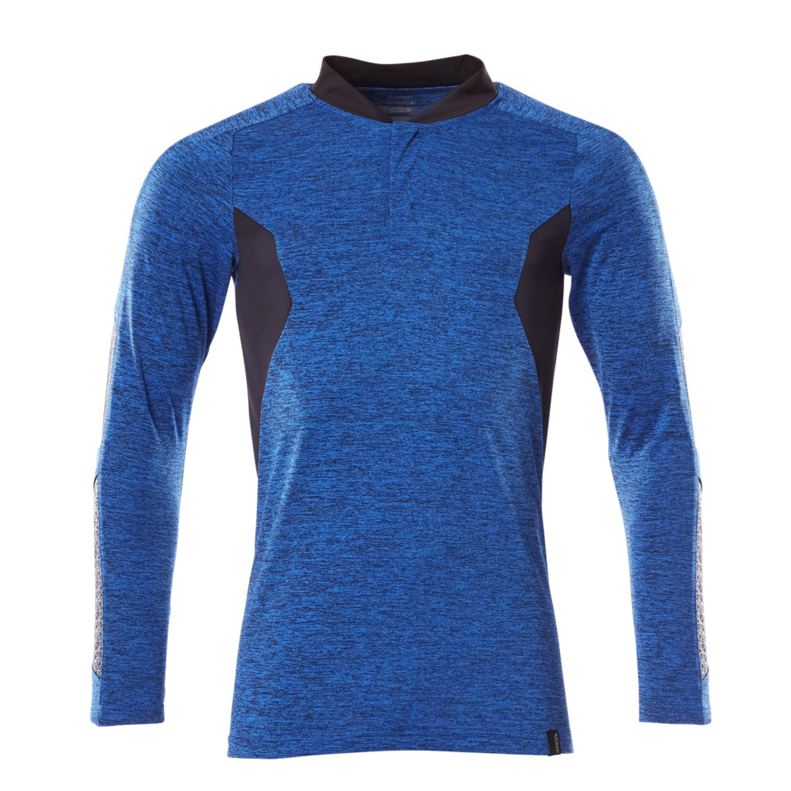 Polo manches longues ACCELERATE Bleu olympien chiné/Marine foncé MASCOT - 18081-810-91010