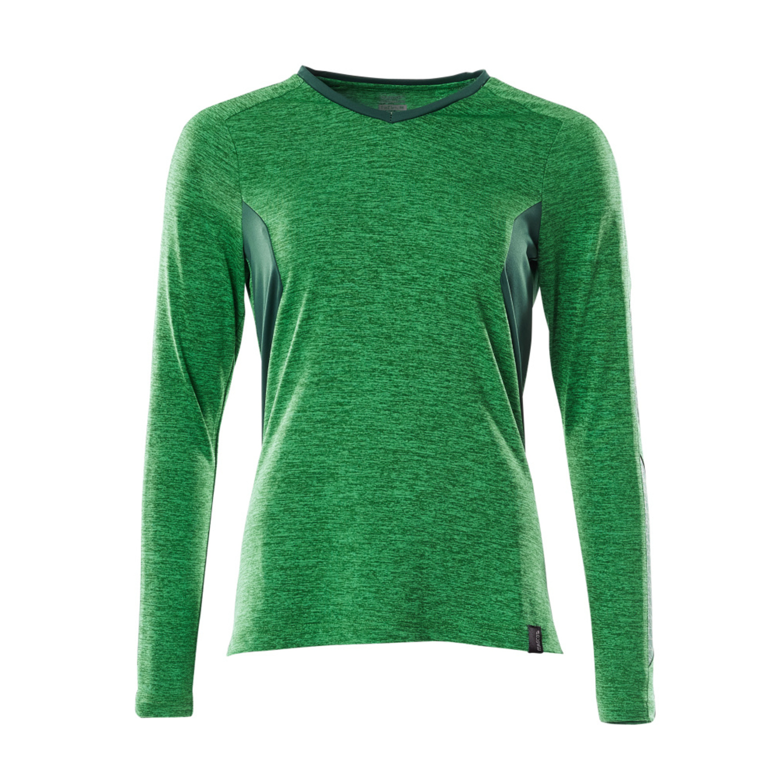 T-shirt manches longues ACCELERATE Vert gazon chiné/Vert bouteille MASCOT - 18091-810-33303