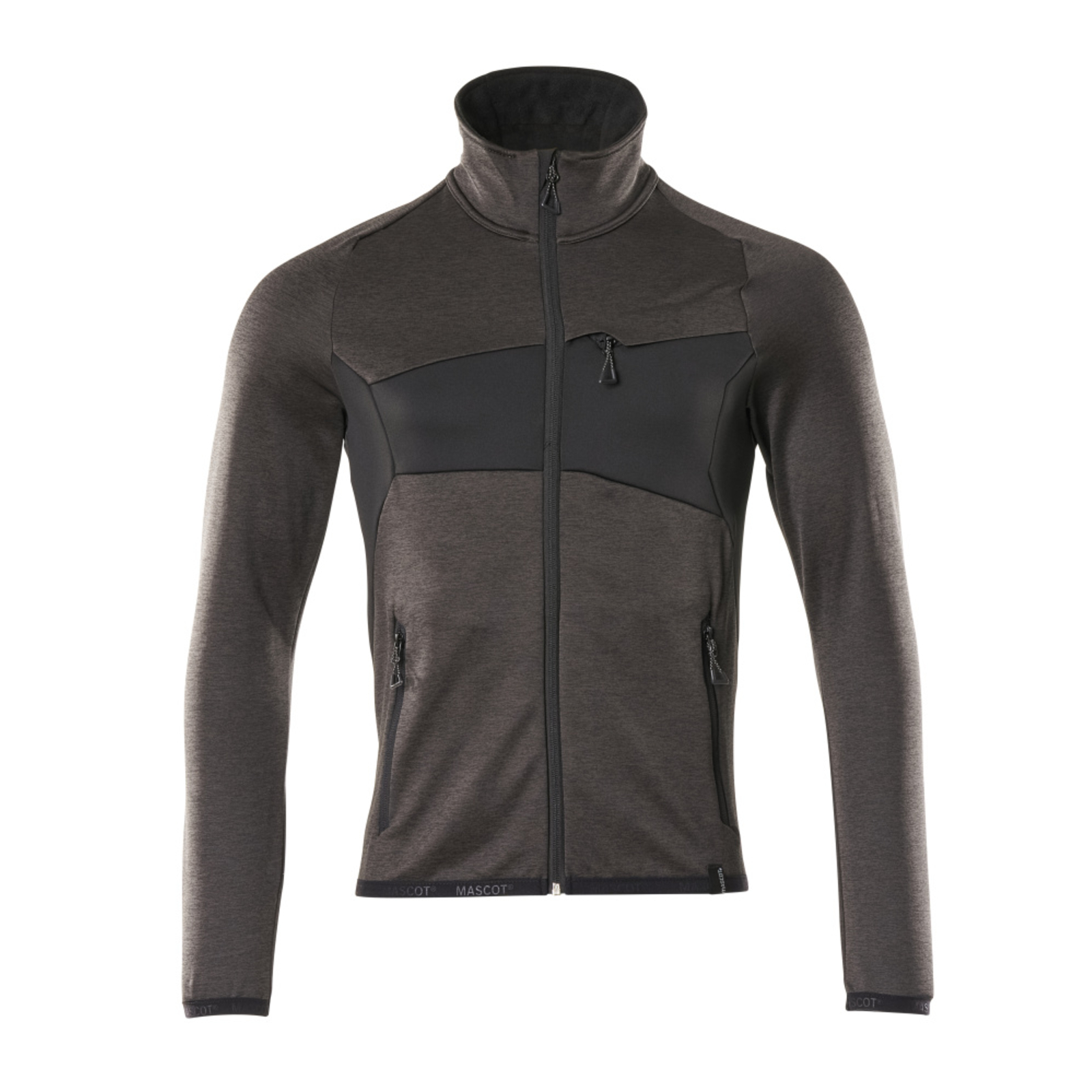Pull polaire zippé ACCELERATE Anthracite foncé/Noir MASCOT - 18103-316-1809