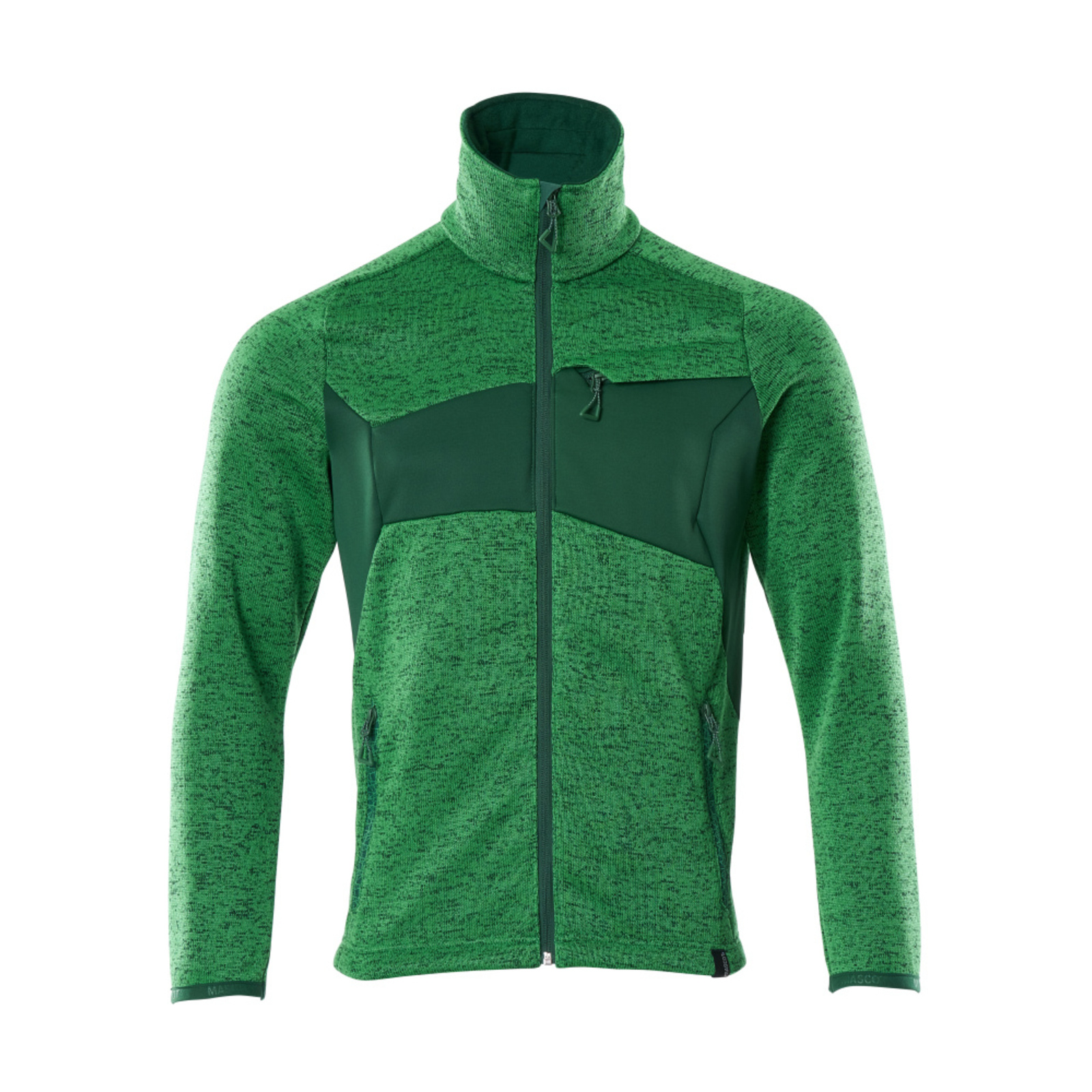 Pull zippé ACCELERATE Vert gazon/Vert bouteille MASCOT - 18105-951-33303