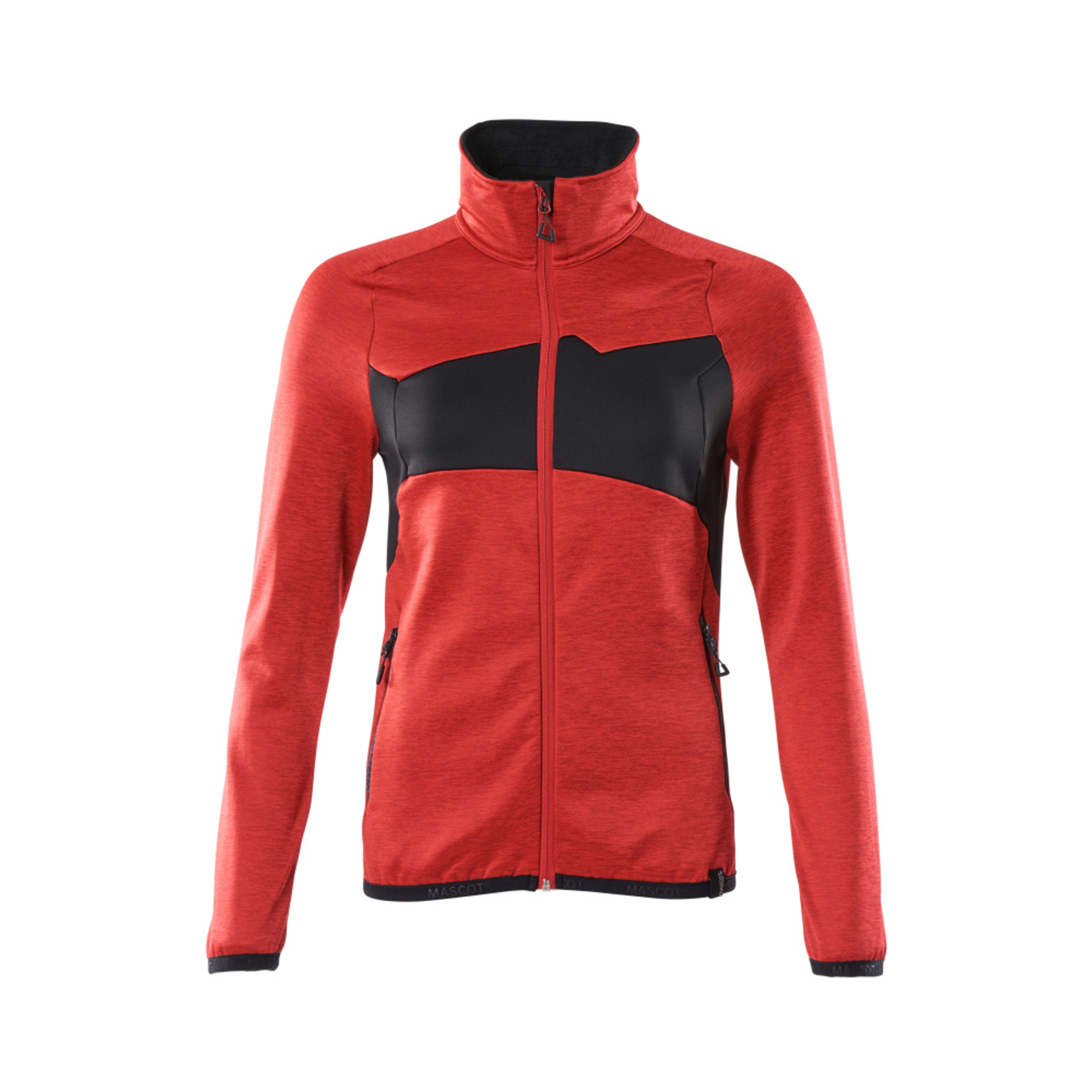 Pull polaire zippé ACCELERATE Rouge trafic/Noir MASCOT - 18153-316-20209