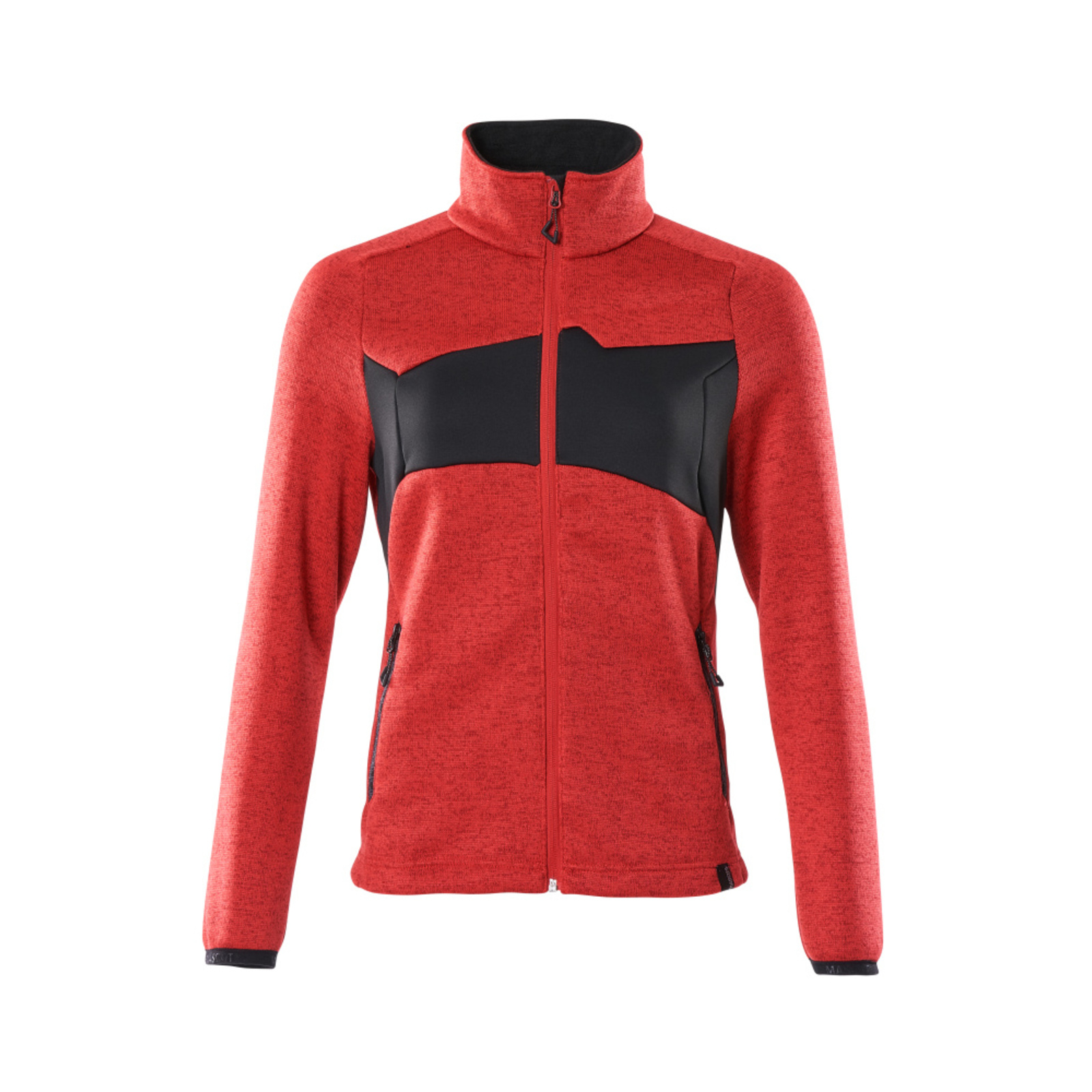Pull zippé ACCELERATE Rouge trafic/Noir MASCOT - 18155-951-20209
