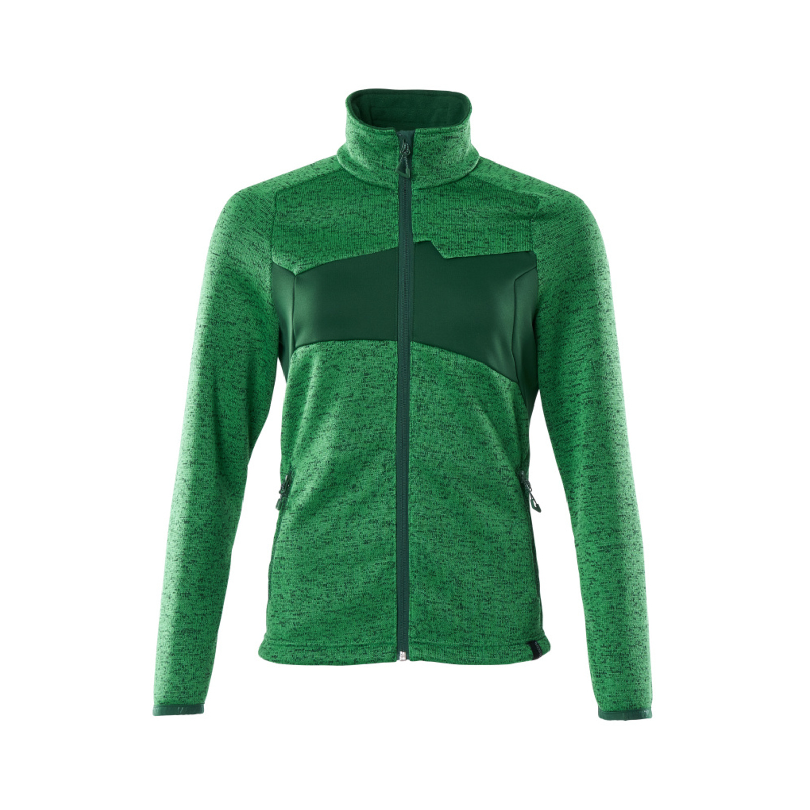 Pull zippé ACCELERATE Vert gazon/Vert bouteille MASCOT - 18155-951-33303