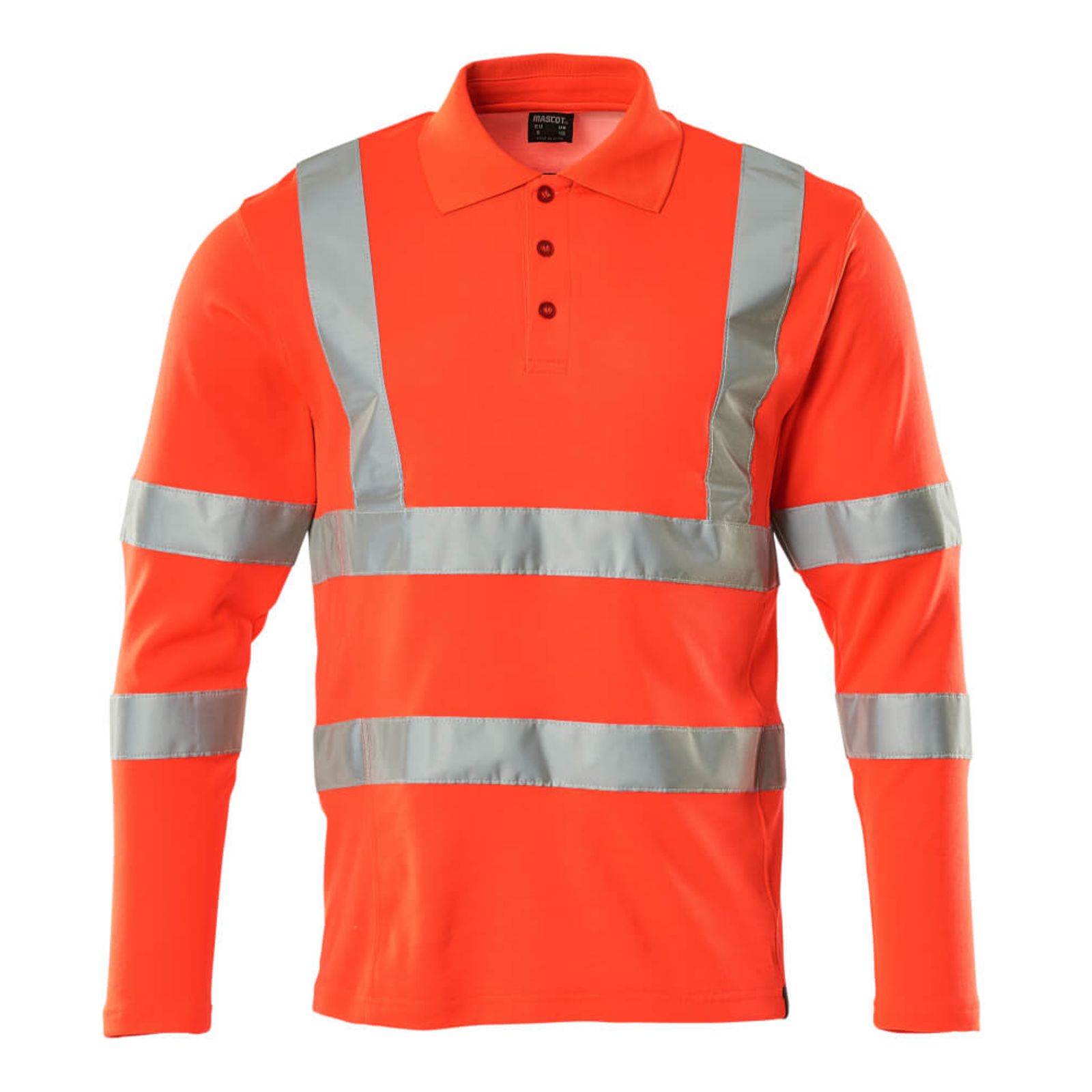 Polo manches longues SAFE CLASSIC Hi-vis Rouge MASCOT - 18283-995-222