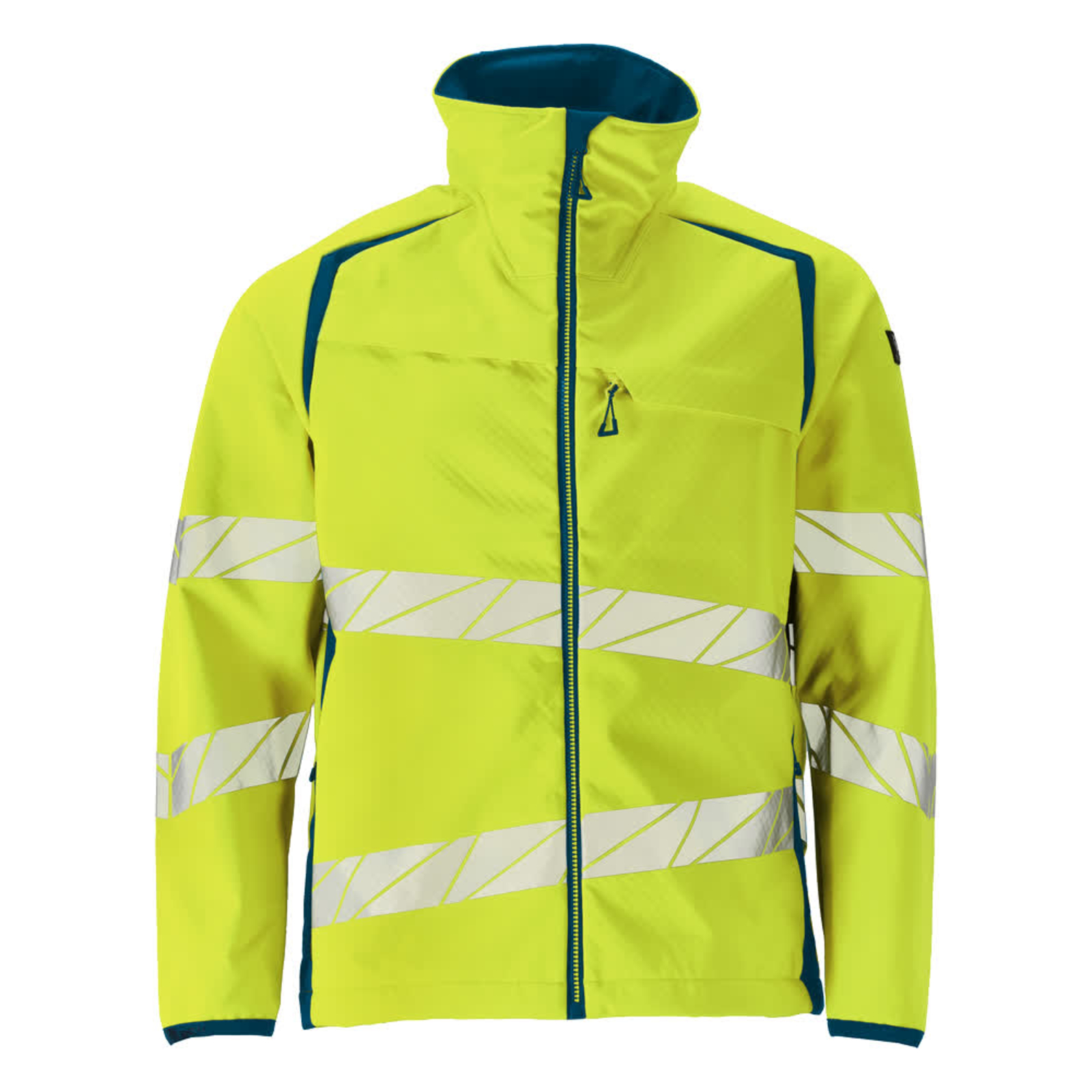 Veste Softshell ACCELERATE SAFE Hi-vis Jaune/Bleu pétrole foncé MASCOT - 19002-143-1744