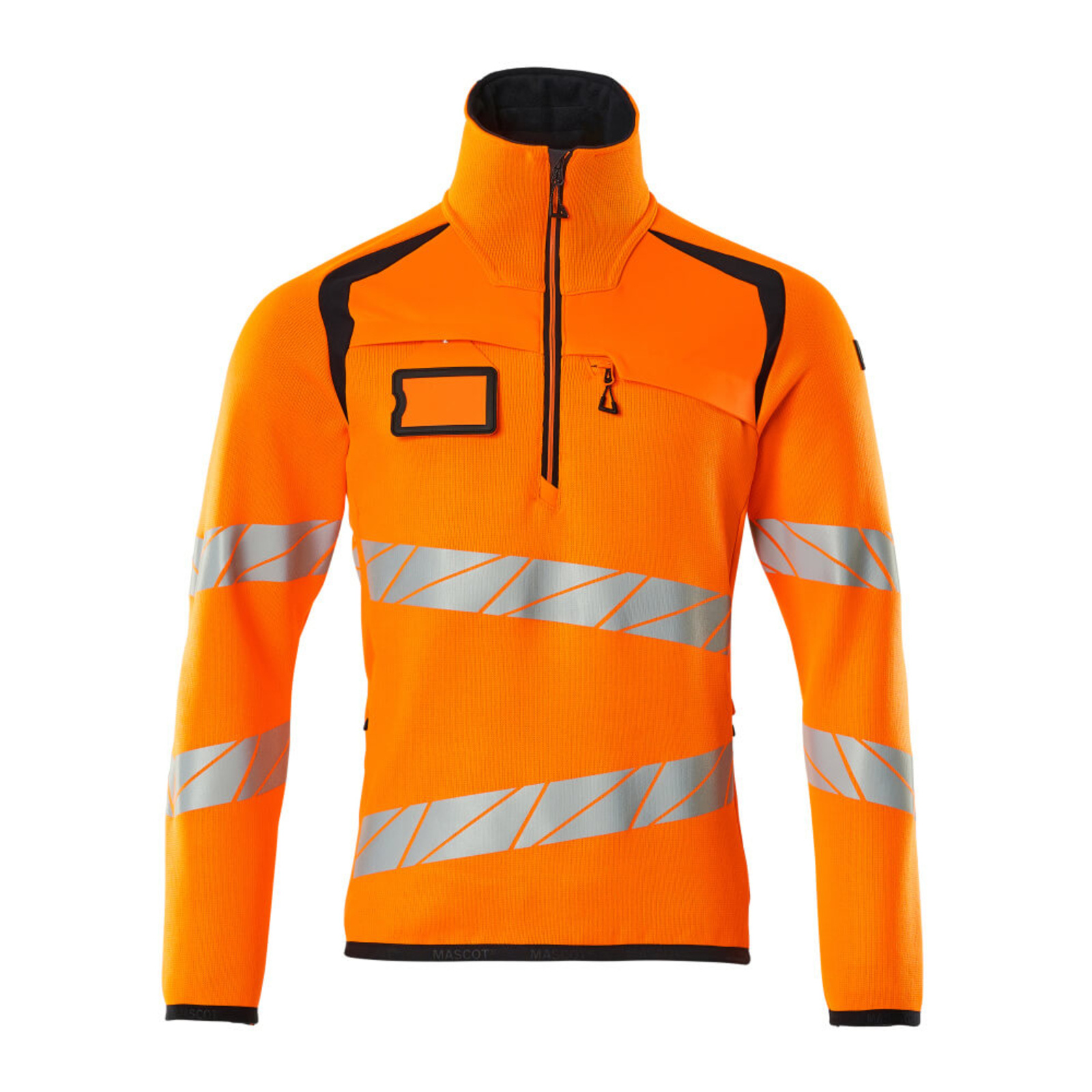Pull demi-zippé ACCELERATE SAFE Hi-vis Orange/Marine foncé MASCOT - 19005-351-14010