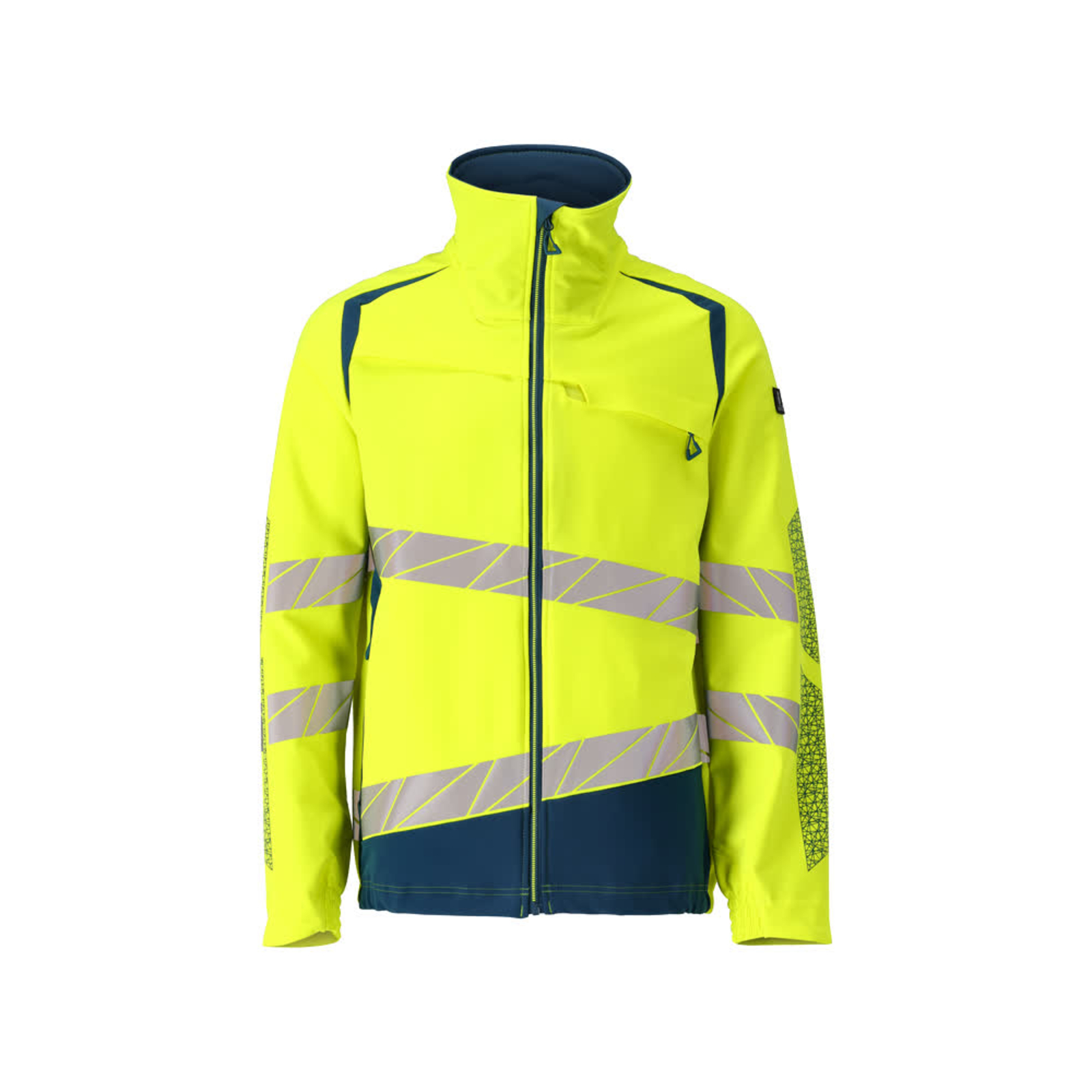 Veste ACCELERATE SAFE Hi-vis Jaune/Bleu pétrole foncé MASCOT - 19009-511-1744