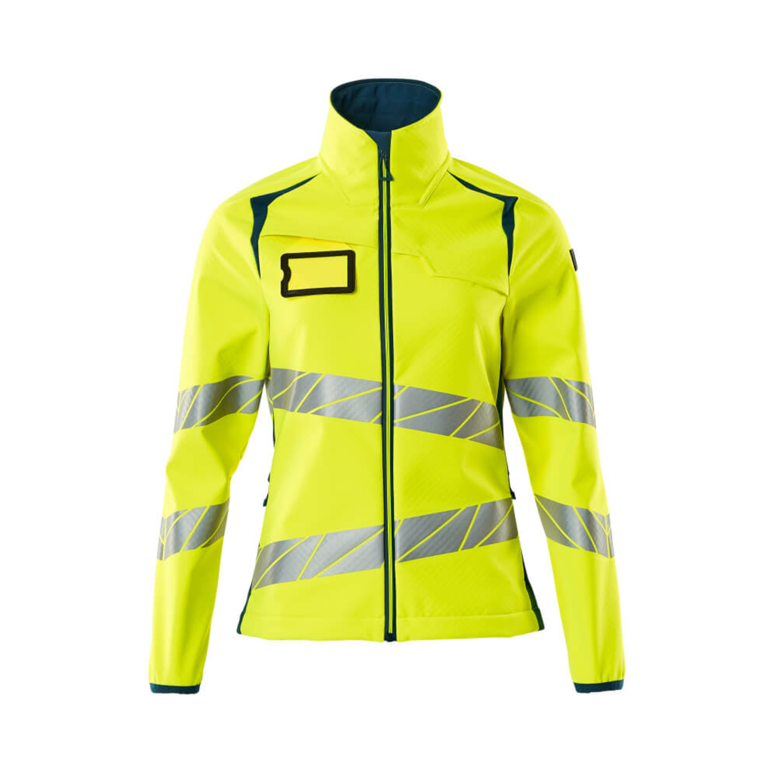Veste Softshell ACCELERATE SAFE Hi-vis Jaune/Bleu pétrole foncé MASCOT - 19012-143-1744