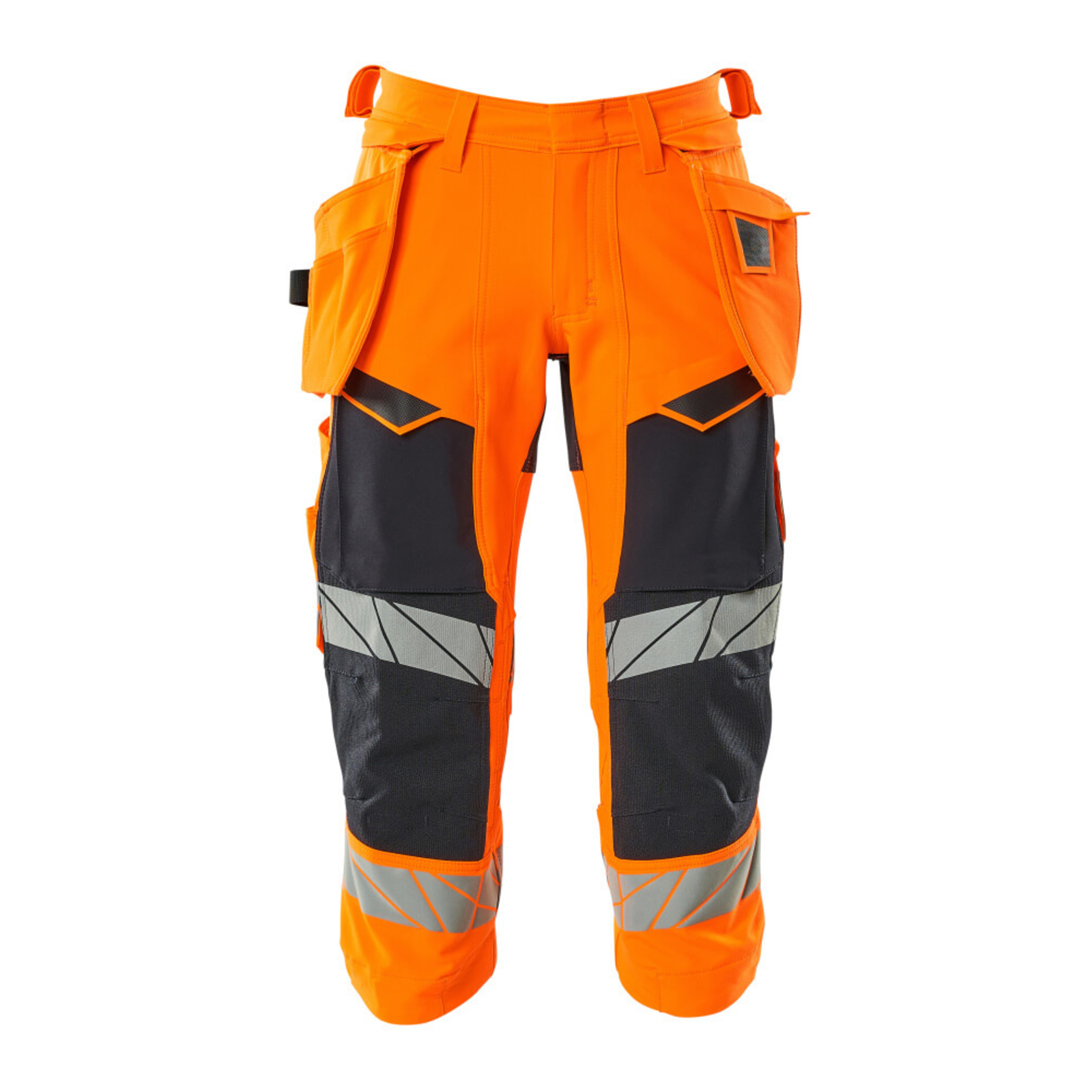 Pantacourt avec poches flottantes ACCELERATE SAFE Hi-vis Orange/Marine foncé MASCOT - 19049-711-14010