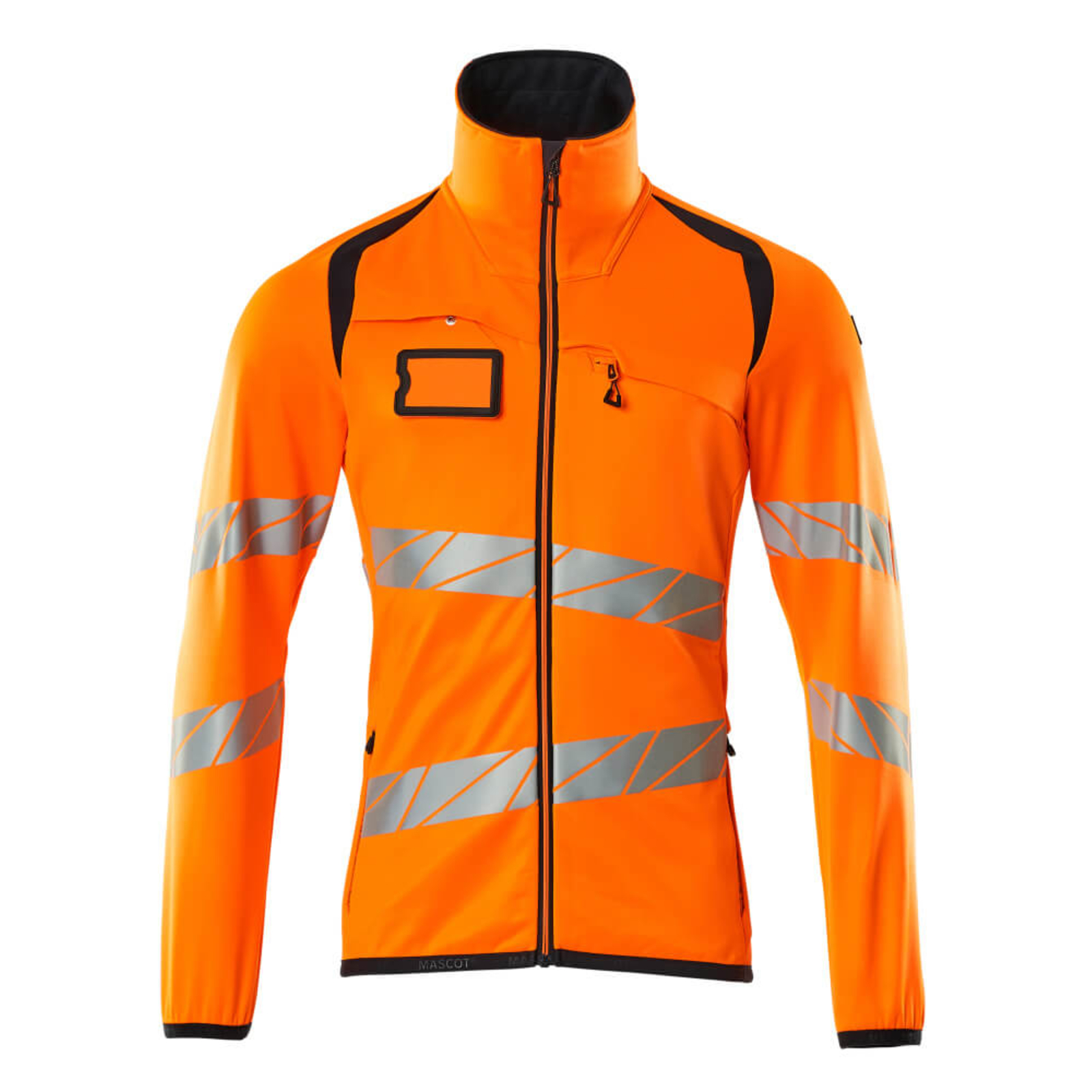Pull polaire zippé ACCELERATE SAFE Hi-vis Orange/Marine foncé MASCOT - 19103-315-14010