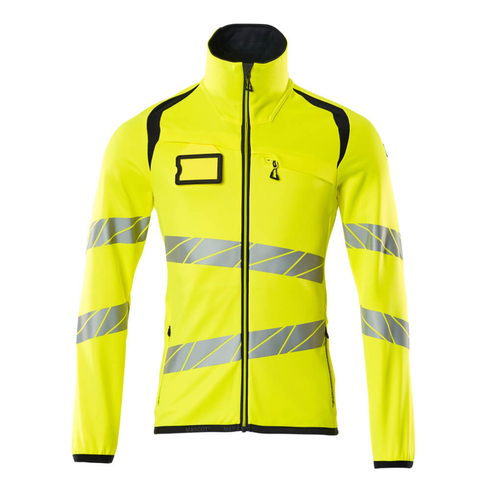 Pull polaire zippé ACCELERATE SAFE Hi-vis Jaune/Marine foncé MASCOT - 19103-315-17010
