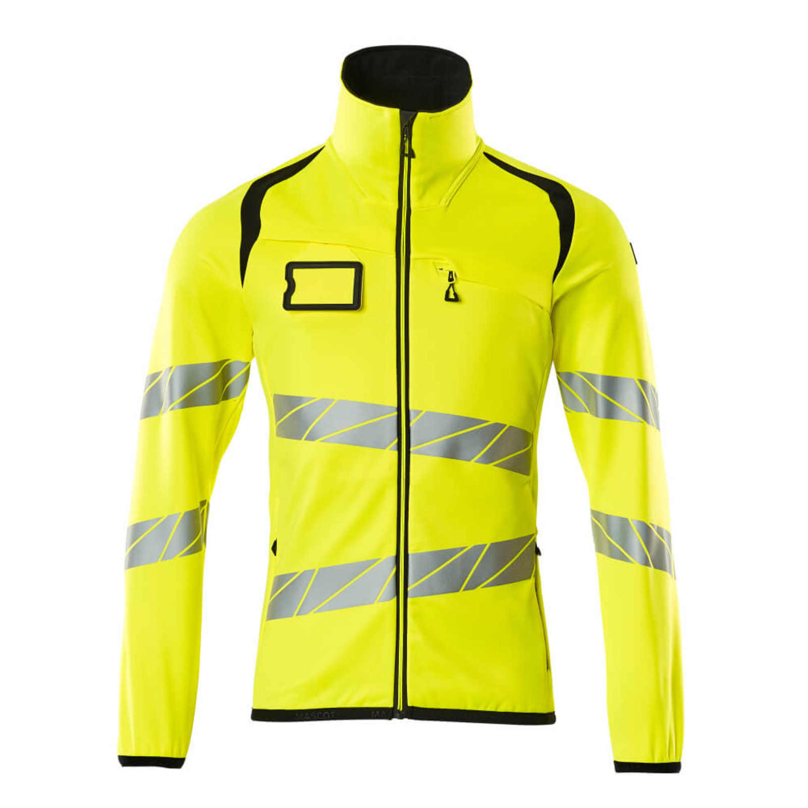 Pull polaire zippé ACCELERATE SAFE Hi-vis Jaune/Noir MASCOT - 19103-315-1709
