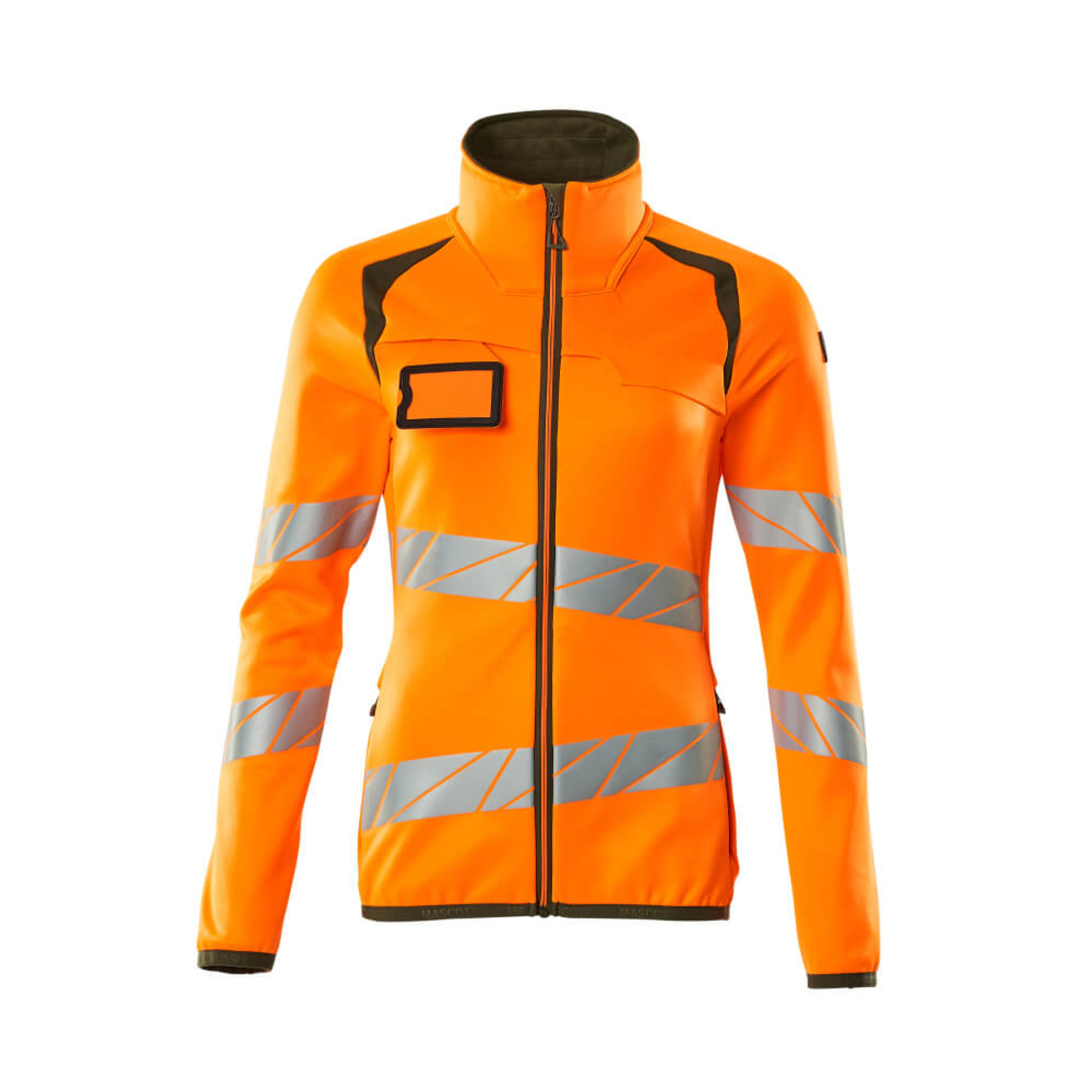 Pull polaire zippé ACCELERATE SAFE Hi-vis Orange/Vert mousse MASCOT - 19153-315-1433
