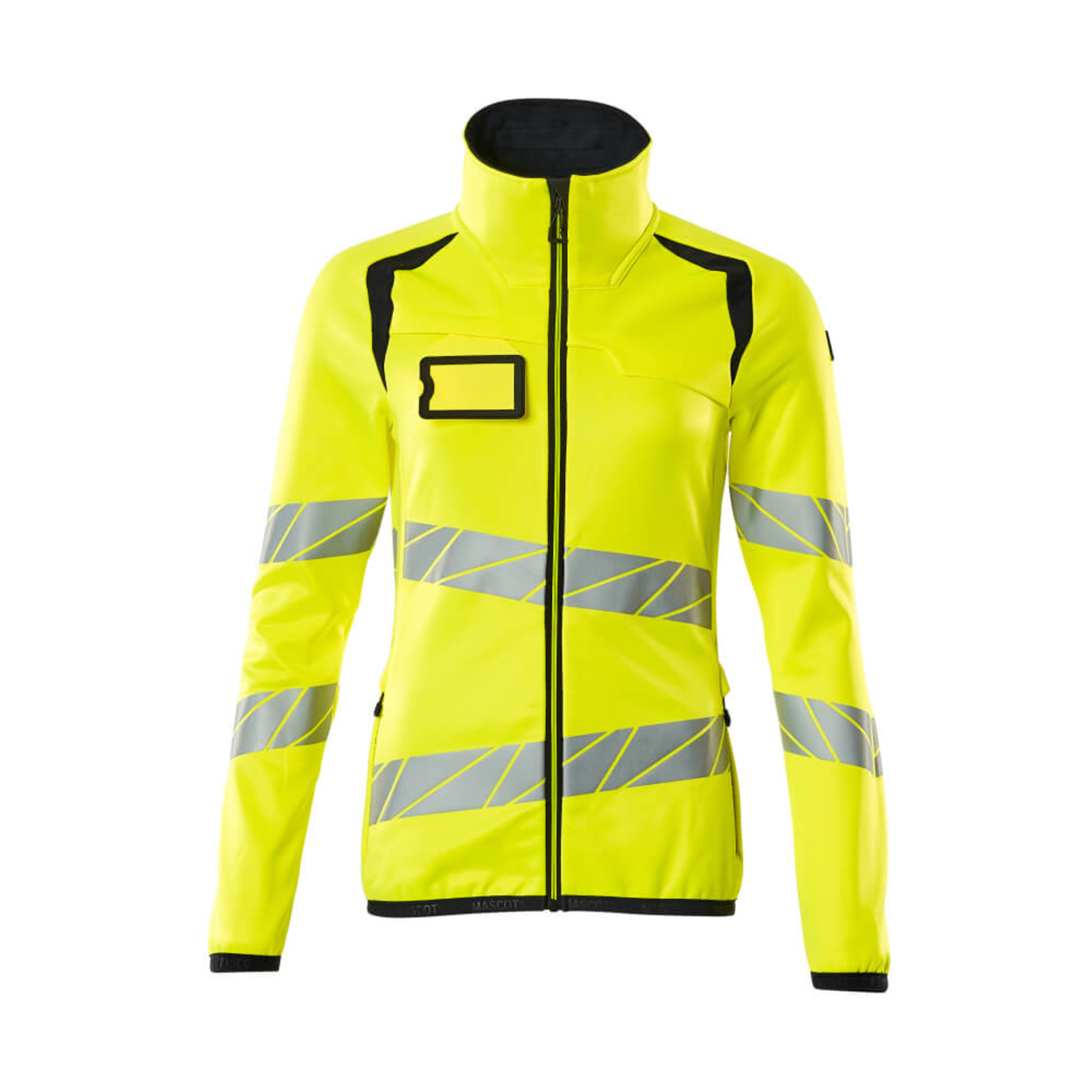 Pull polaire zippé ACCELERATE SAFE Hi-vis Jaune/Marine foncé MASCOT - 19153-315-17010