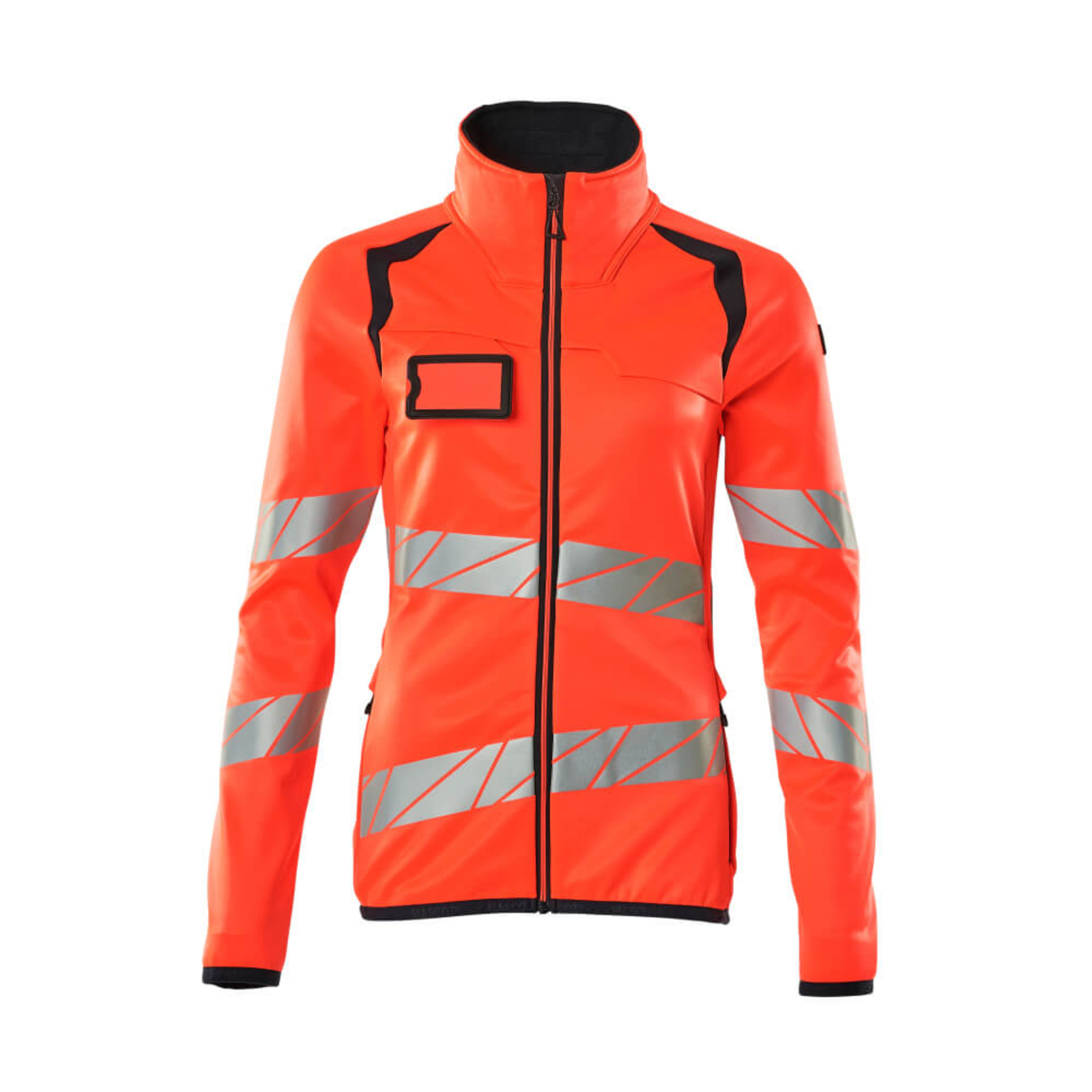 Pull polaire zippé ACCELERATE SAFE Hi-vis Rouge/Marine foncé MASCOT - 19153-315-22210