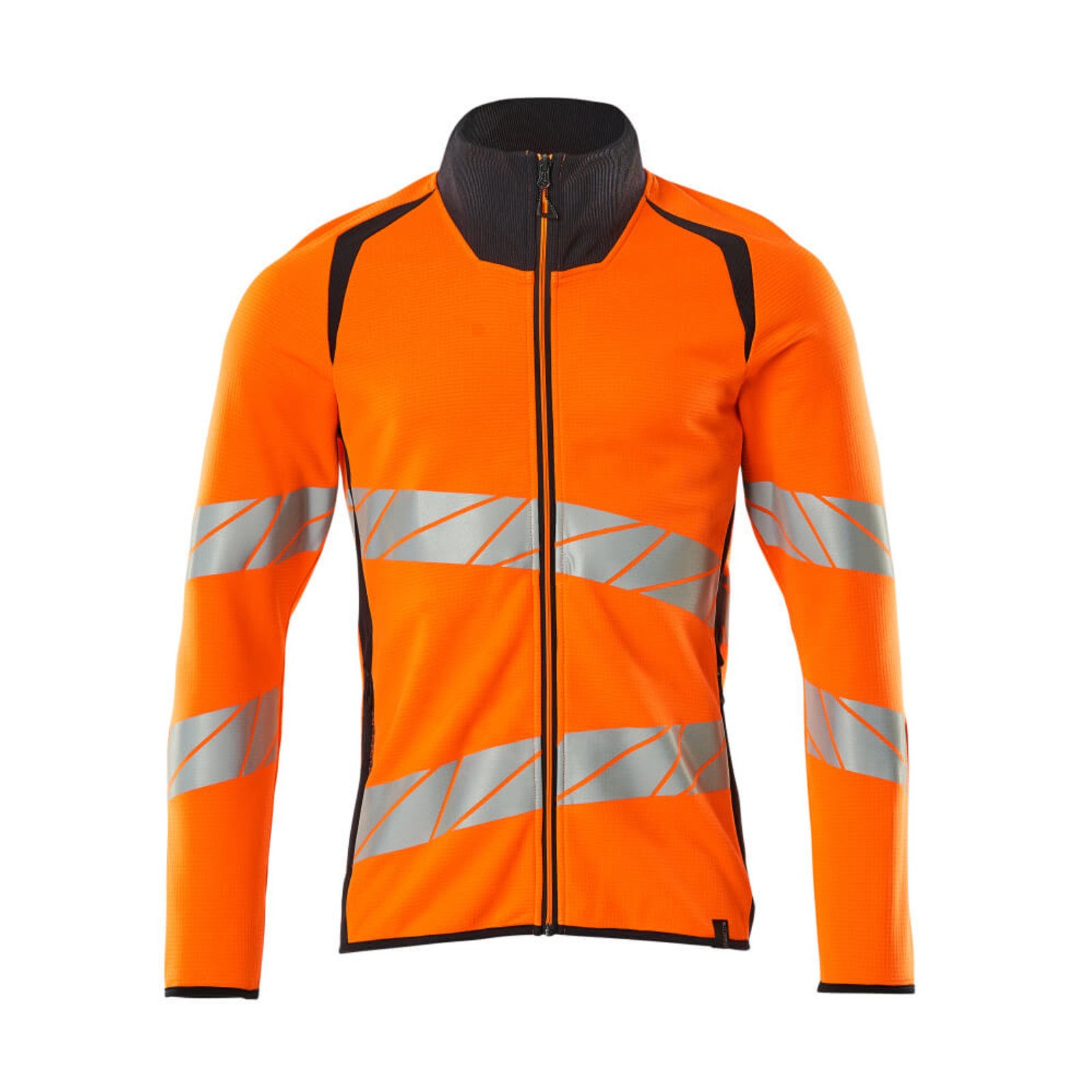 Sweatshirt zippé ACCELERATE SAFE Hi-vis Orange/Marine foncé MASCOT - 19184-781-14010