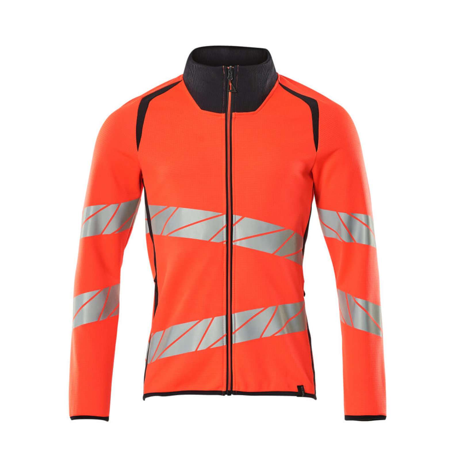 Sweatshirt zippé ACCELERATE SAFE Hi-vis Rouge/Marine foncé MASCOT - 19184-781-22210