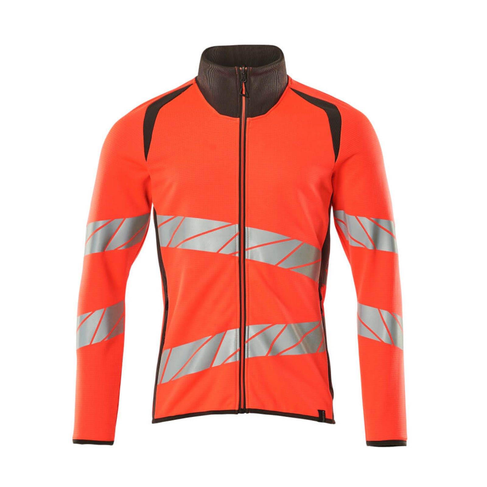 Sweatshirt zippé ACCELERATE SAFE Hi-vis Rouge/Anthracite foncé MASCOT - 19184-781-22218