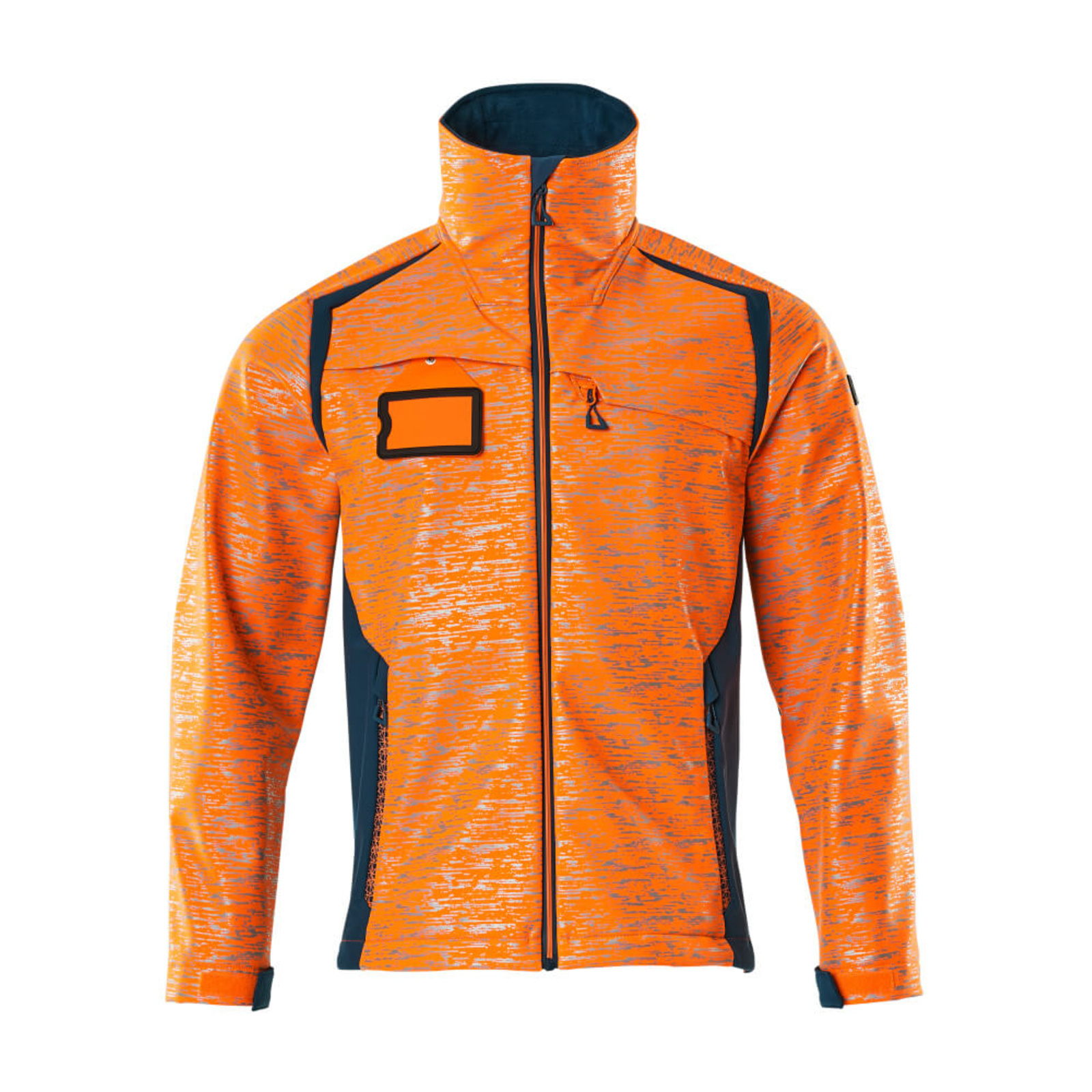 Veste Softshell ACCELERATE SAFE Hi-vis Orange/Bleu pétrole foncé MASCOT - 19202-291-1444