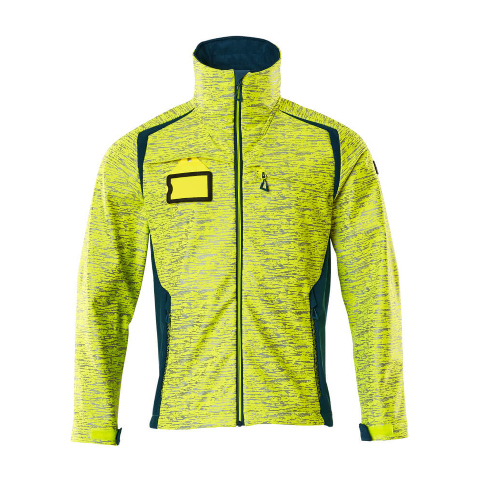Veste Softshell ACCELERATE SAFE Hi-vis Jaune/Bleu pétrole foncé MASCOT - 19202-291-1744