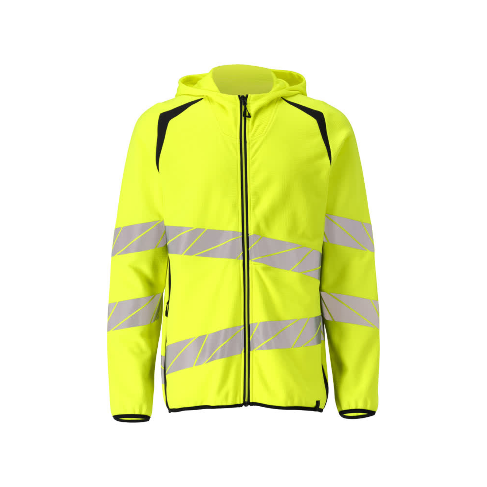Sweat capuche zippé ACCELERATE SAFE Hi-vis Jaune/Marine foncé MASCOT - 19284-781-17010
