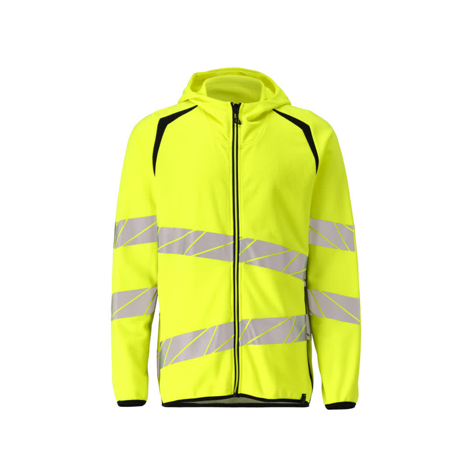 Sweat capuche zippé ACCELERATE SAFE Hi-vis Jaune/Noir MASCOT - 19284-781-1709