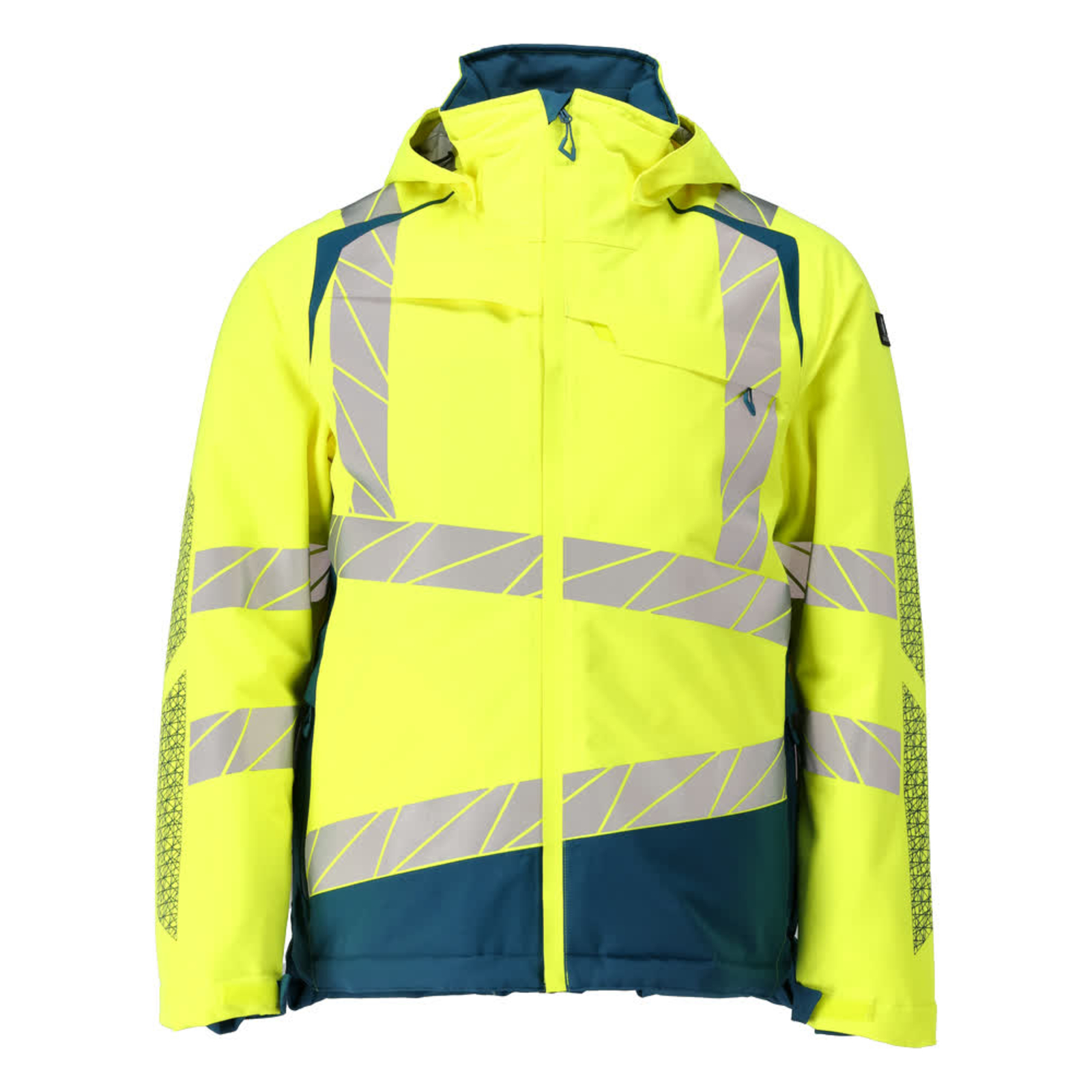 Veste grand froid ACCELERATE SAFE Hi-vis Jaune/Bleu pétrole foncé MASCOT - 19335-231-1744