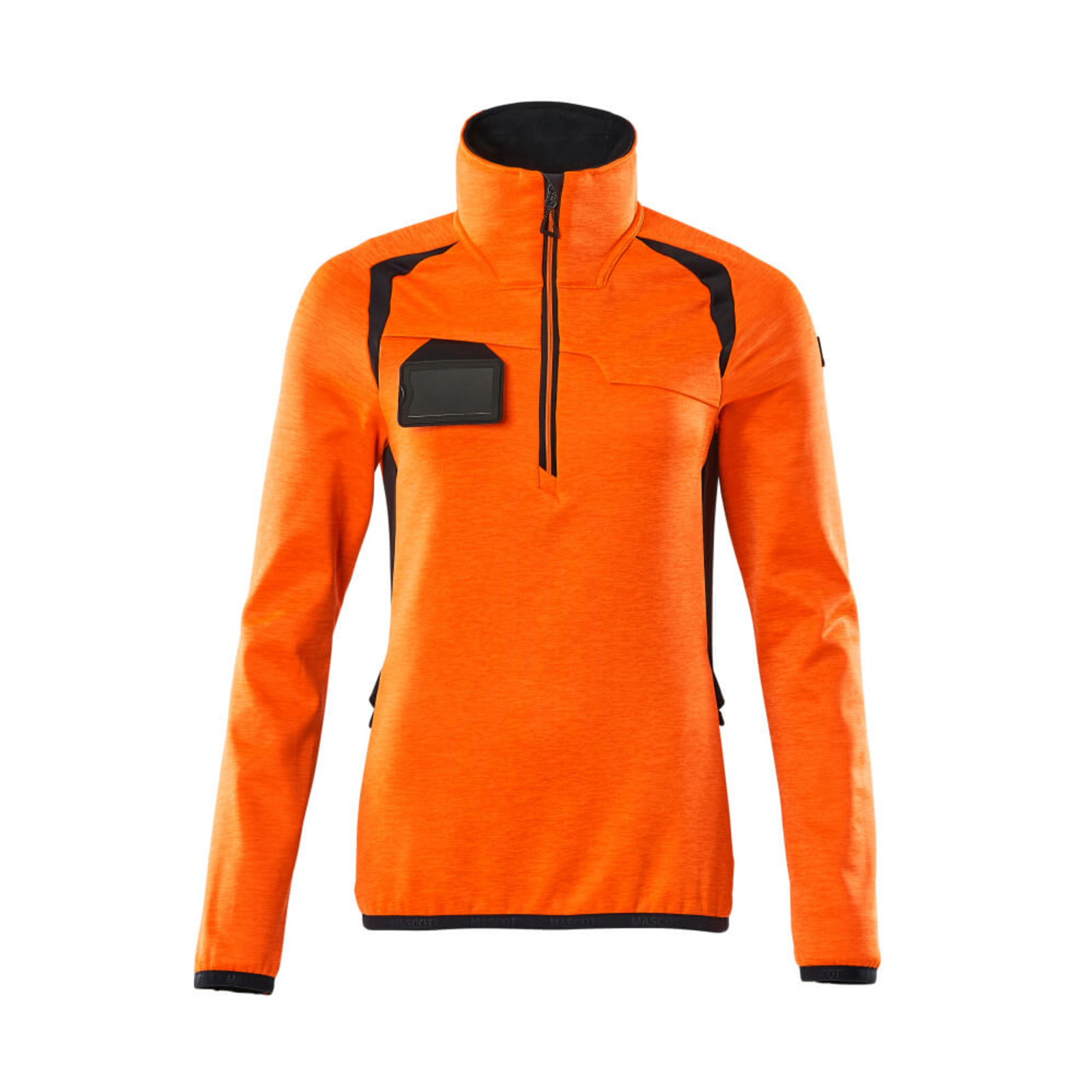 Pull polaire demi-zippé ACCELERATE SAFE Hi-vis Orange/Marine foncé MASCOT - 19353-316-14010