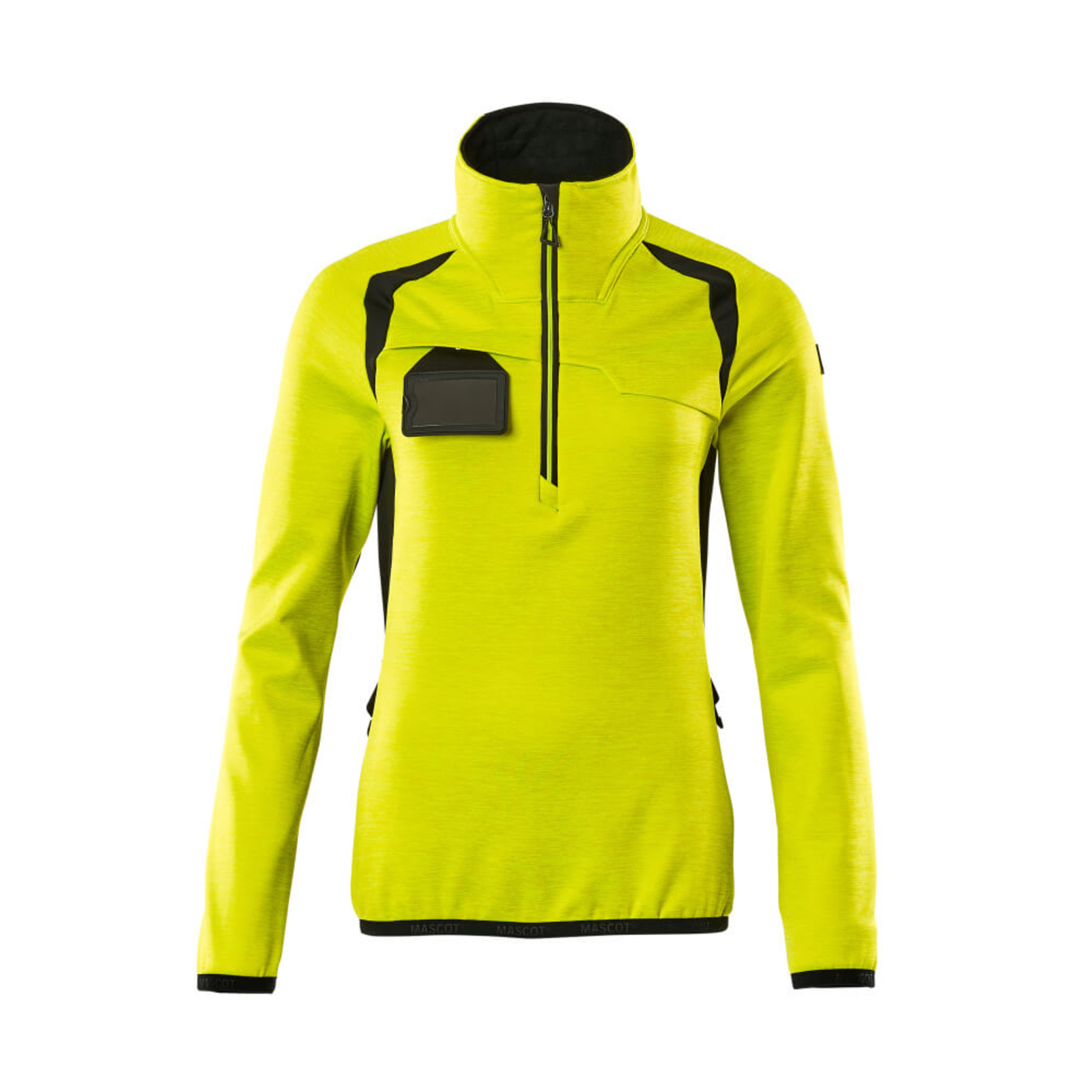 Pull polaire demi-zippé ACCELERATE SAFE Hi-vis Jaune/Noir MASCOT - 19353-316-1709