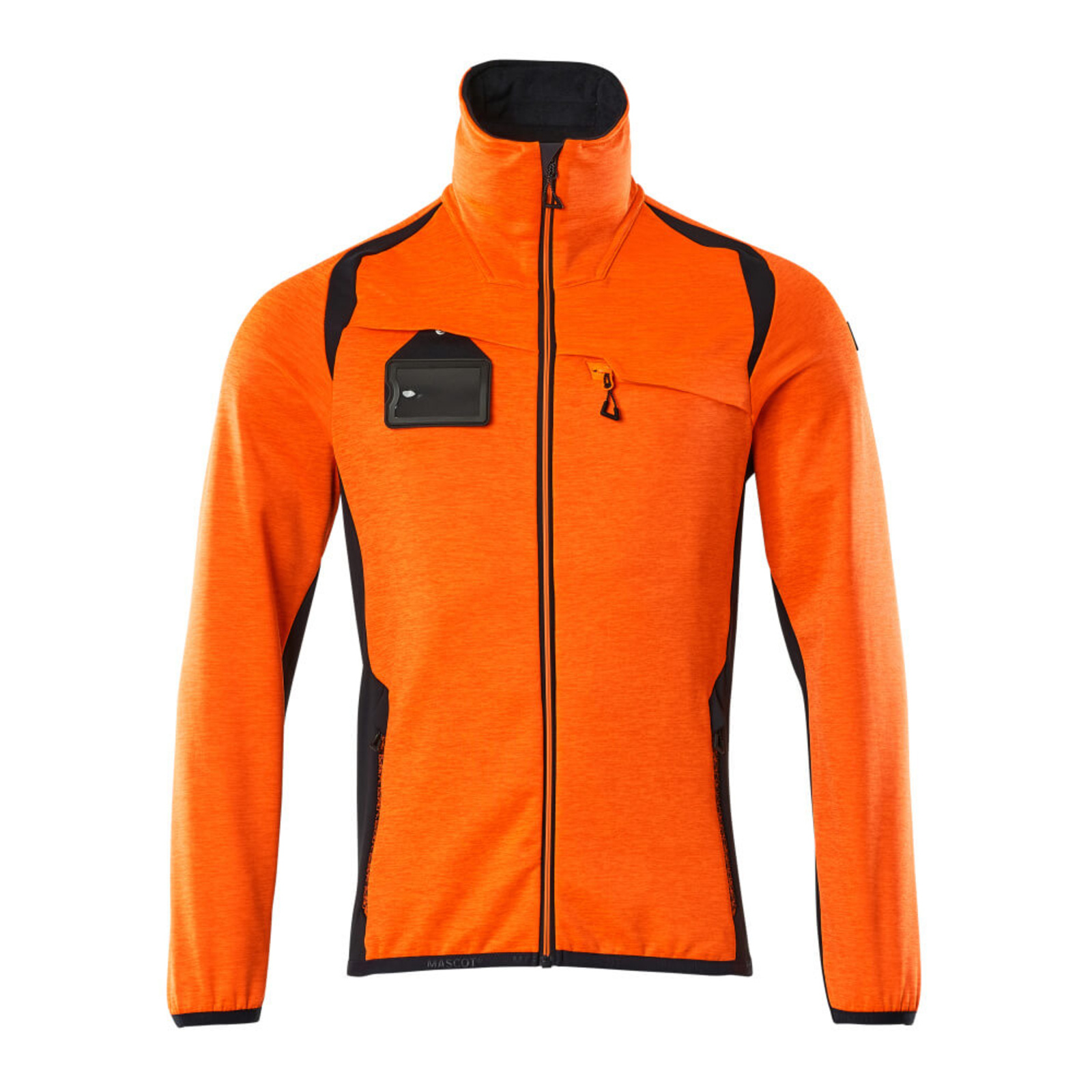 Pull polaire zippé ACCELERATE SAFE Hi-vis Orange/Marine foncé MASCOT - 19403-316-14010