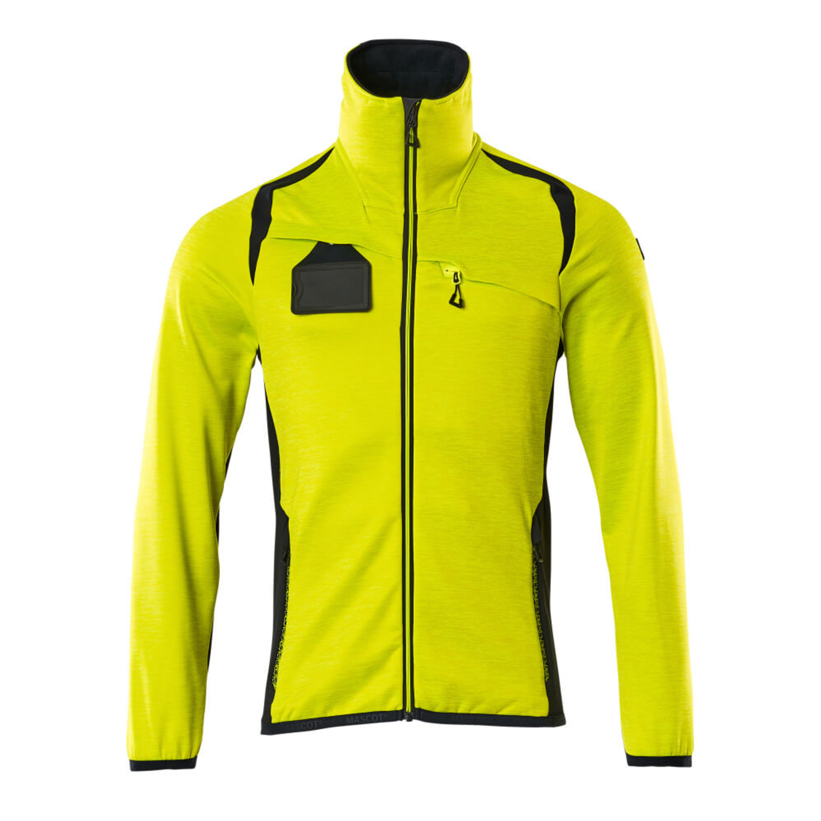 Pull polaire zippé ACCELERATE SAFE Hi-vis Jaune/Marine foncé MASCOT - 19403-316-17010